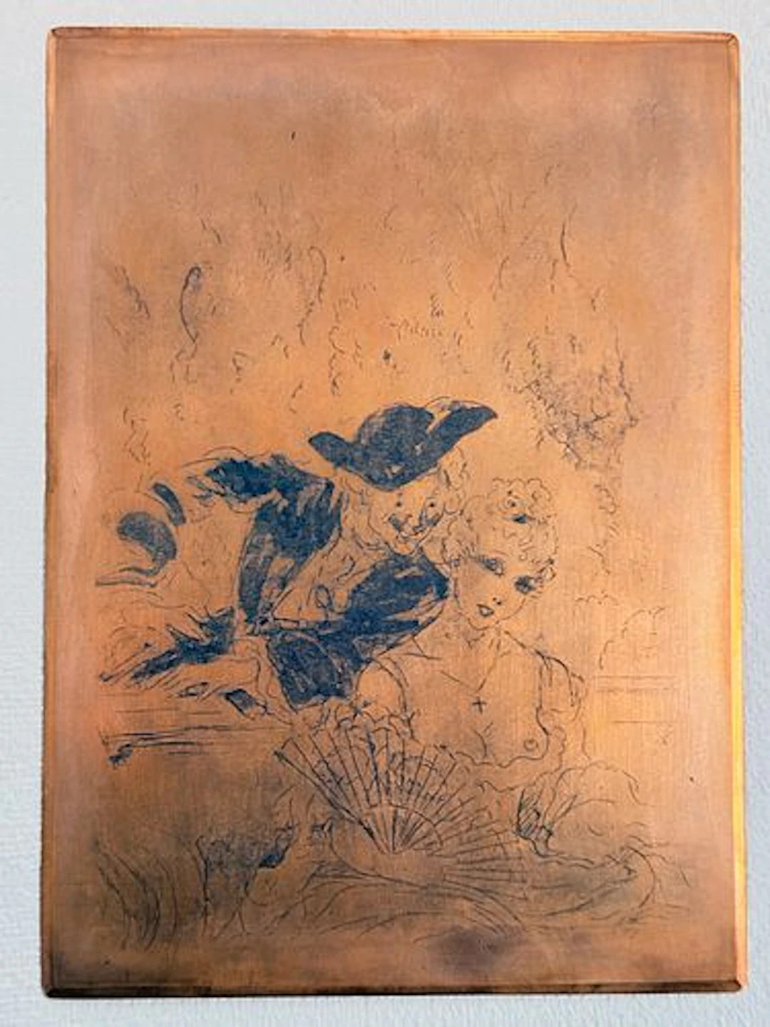 Louis Icart - Original Icart Printing Plate used for the making of