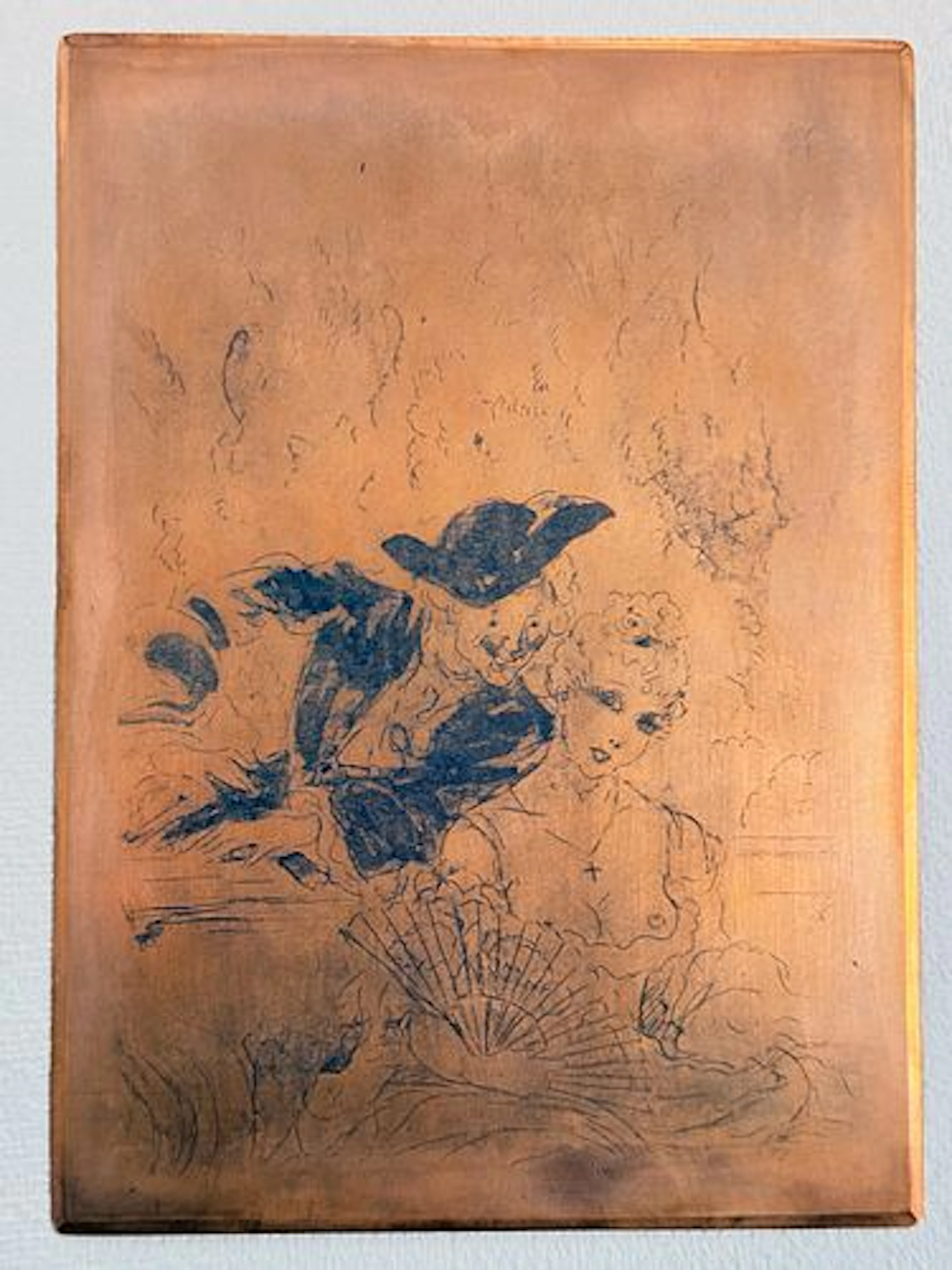 Louis Icart - Original Icart Printing Plate used for the making of