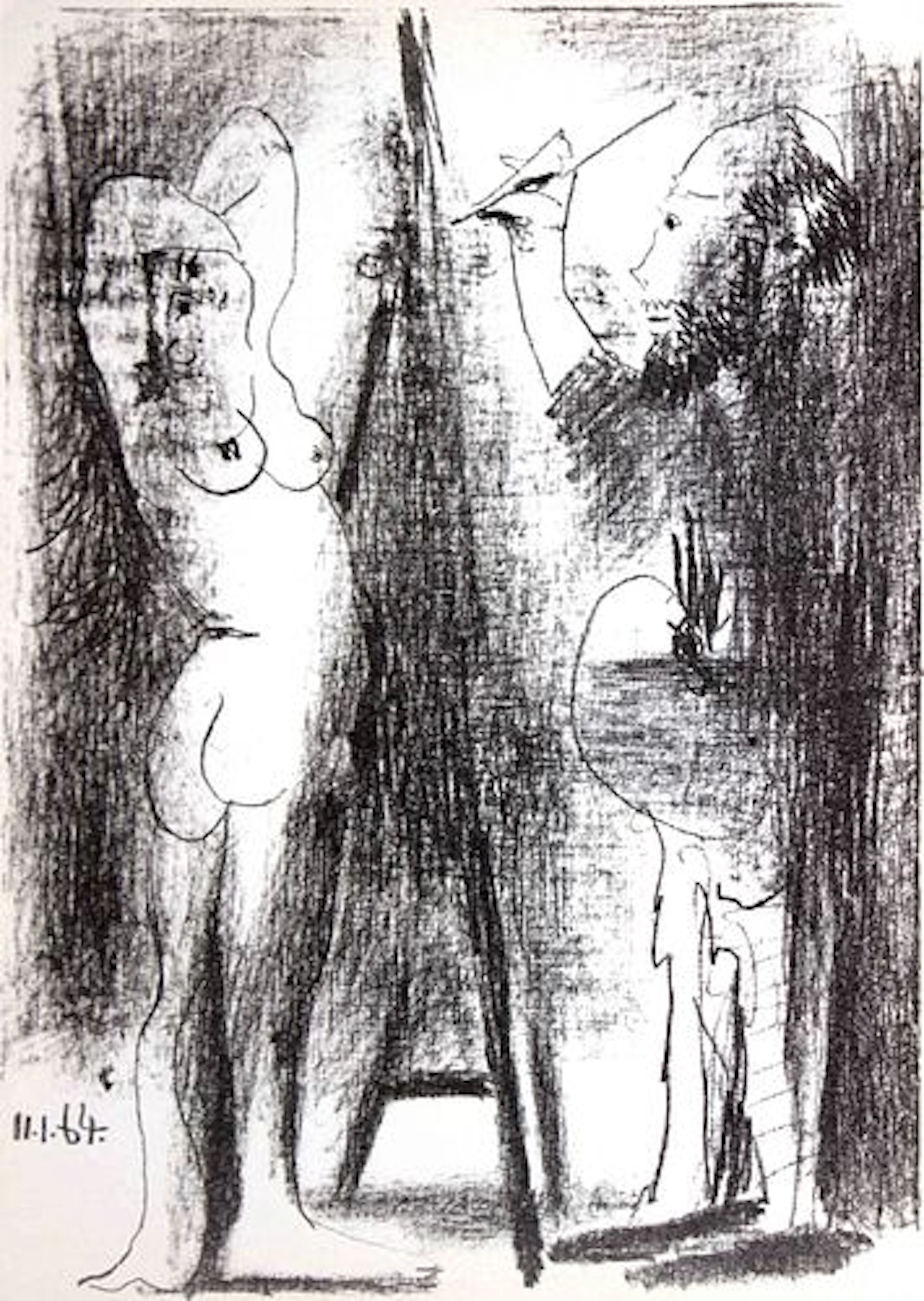 Pablo Picasso - Le peintre et son modele