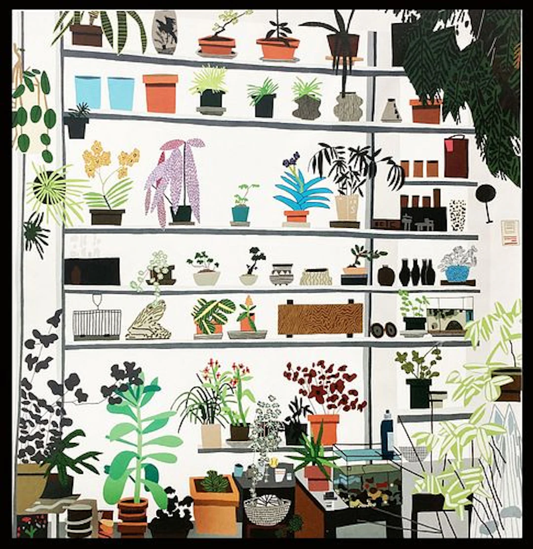 Jonas Wood and Shio Kusaka - Large Shelf Still life