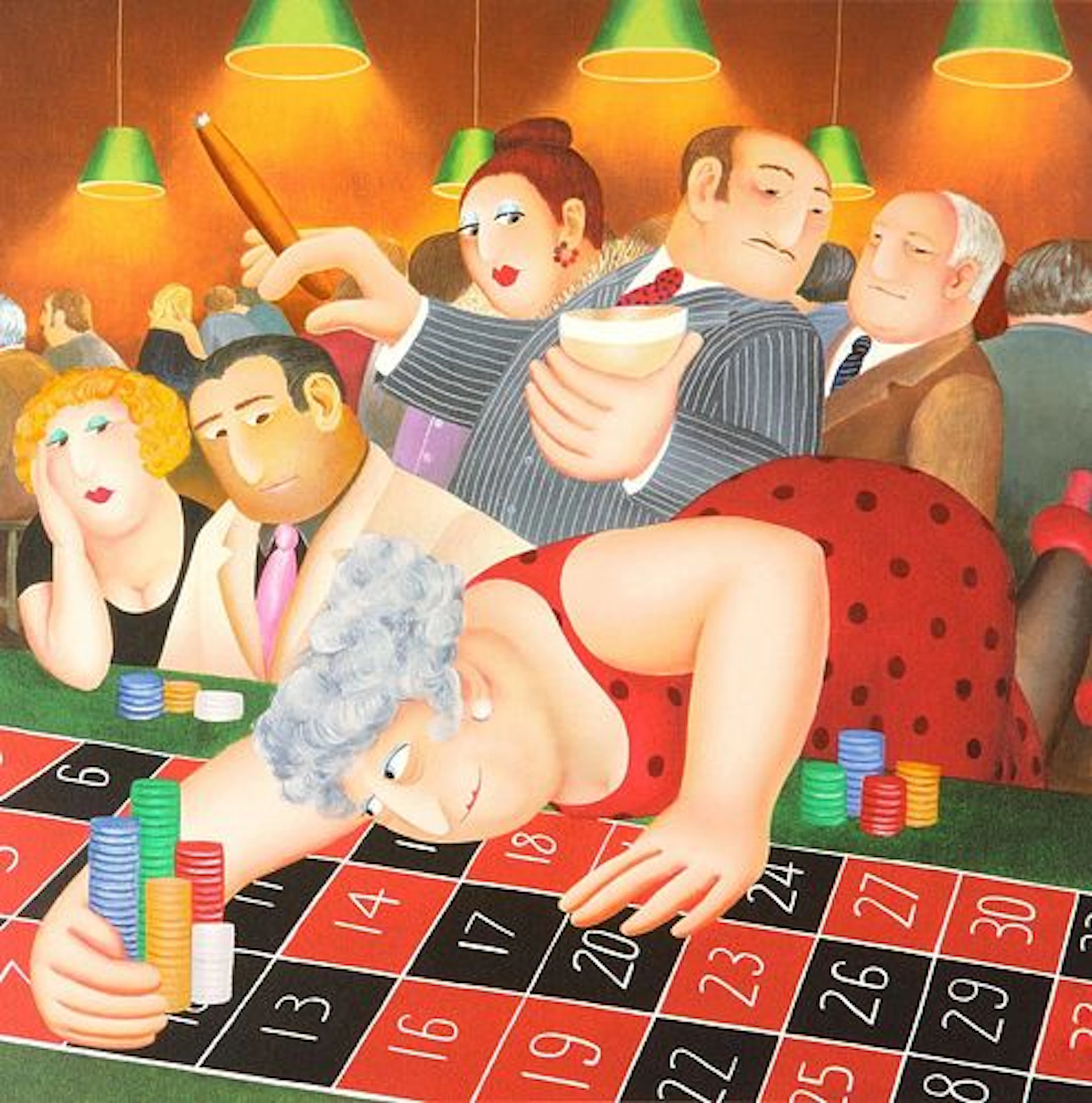 Beryl Cook - Roulette