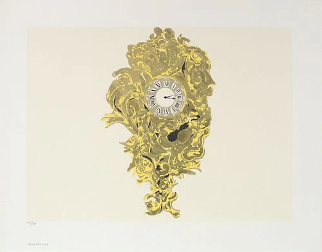 Donald Sultan - French Wall Clock
