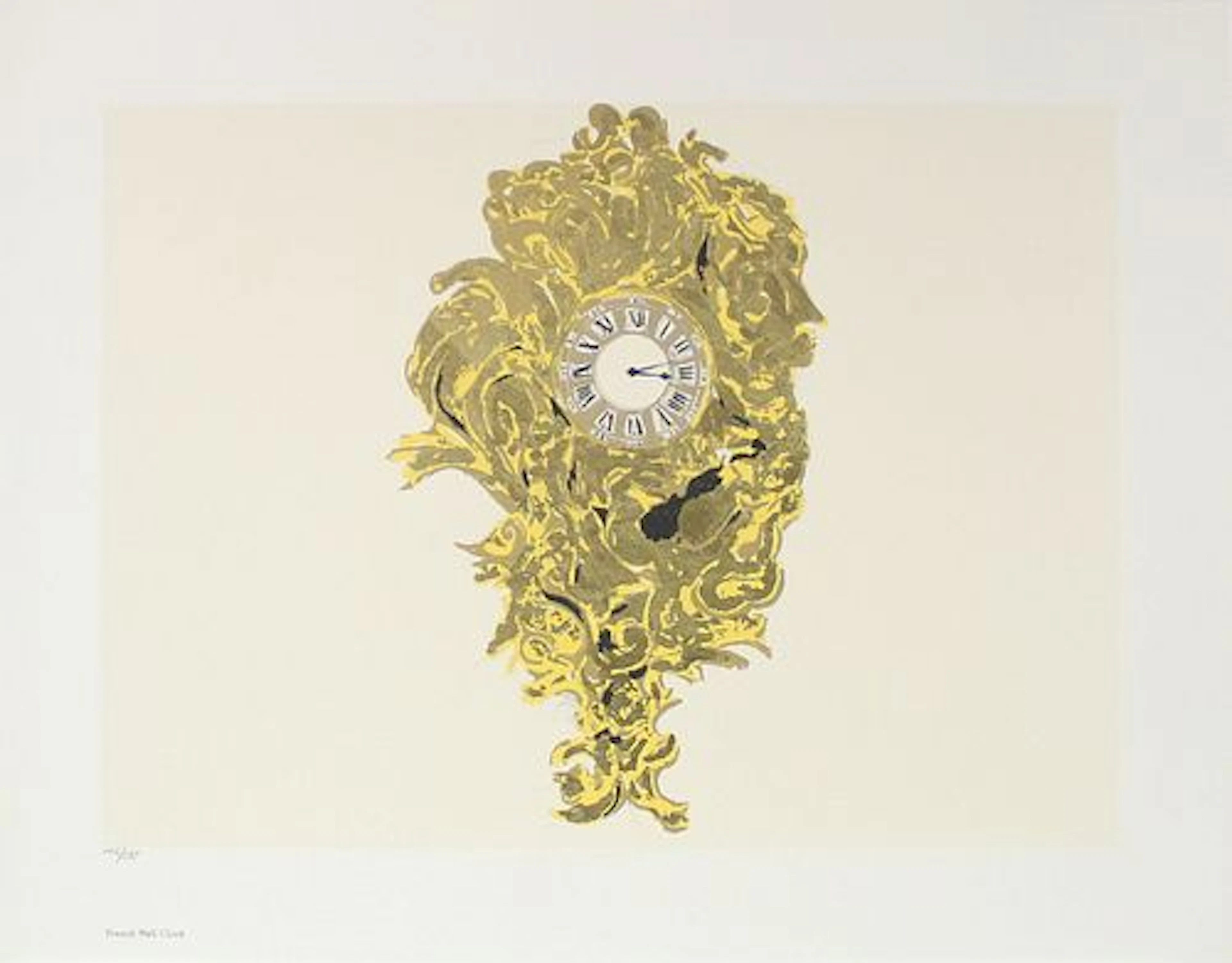 Donald Sultan - French Wall Clock