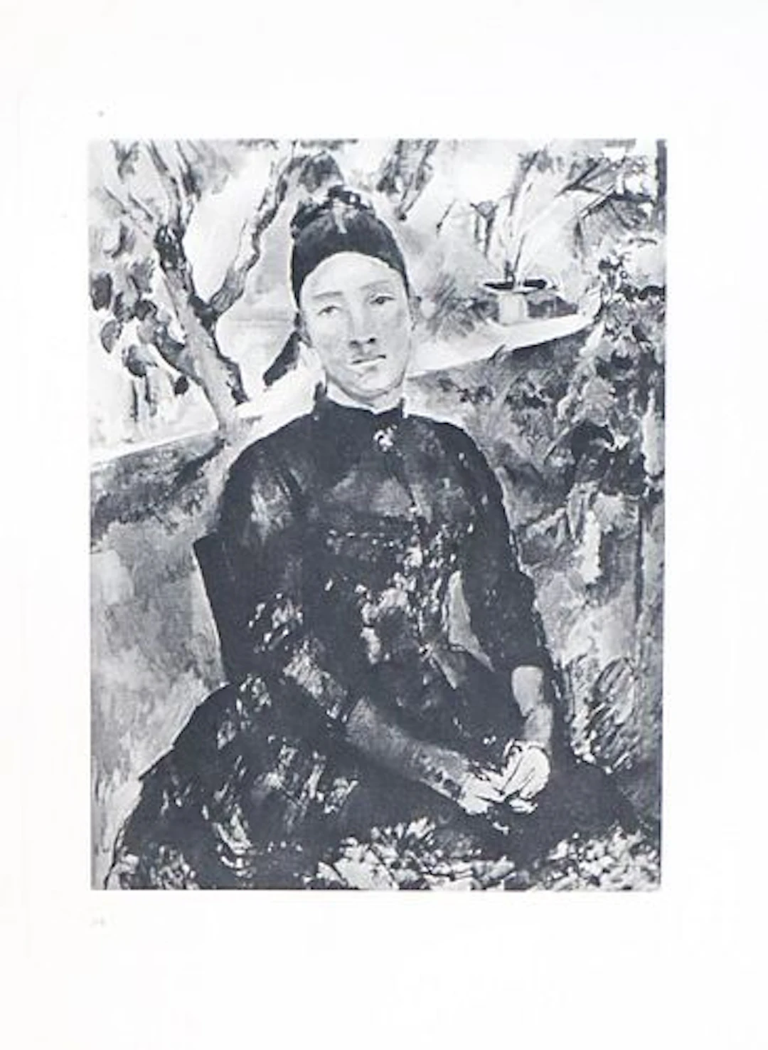 Paul Cezanne (after) - Portrait de Madame Cezanne dans