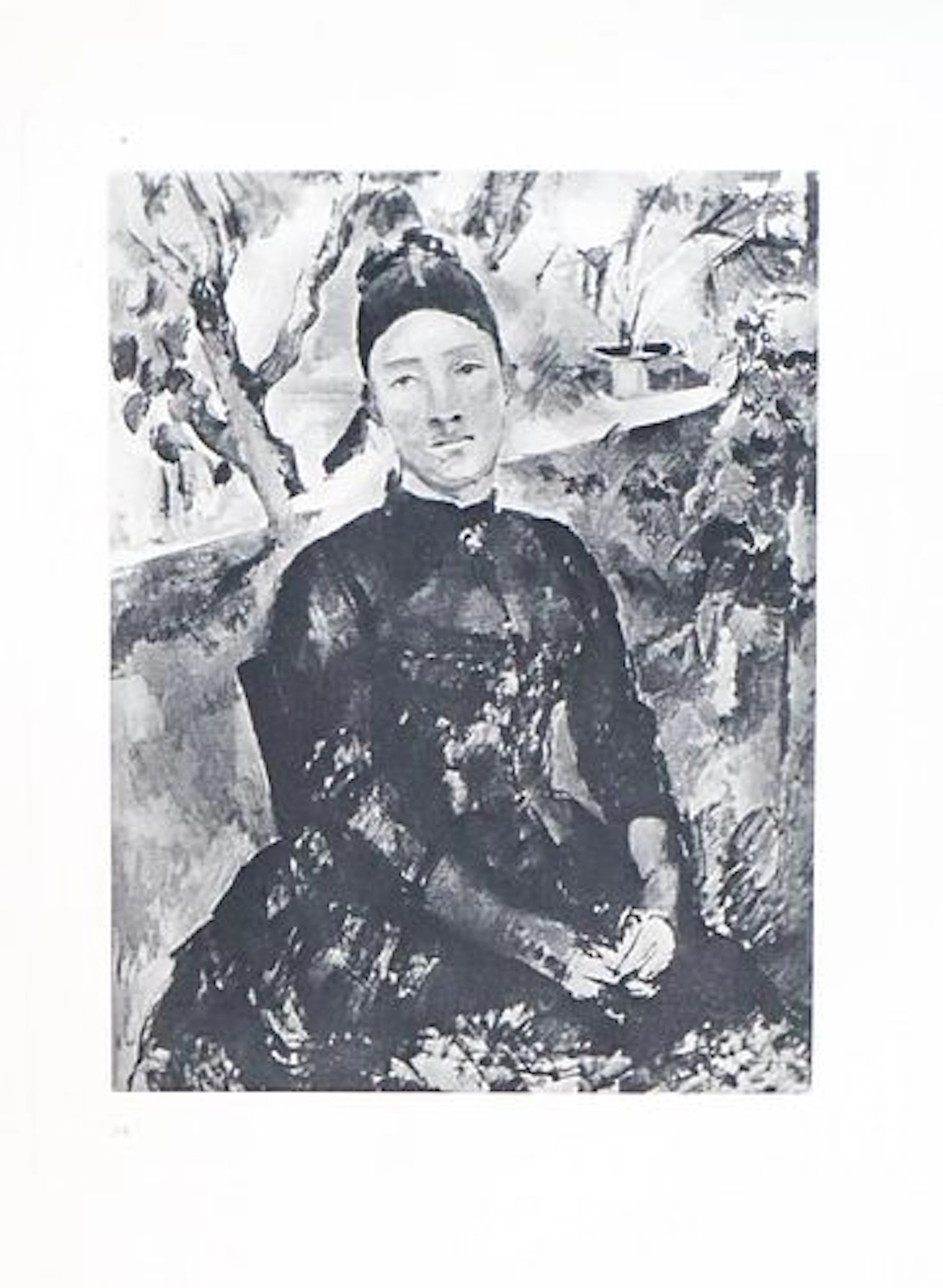 Paul Cezanne (after) - Portrait de Madame Cezanne dans