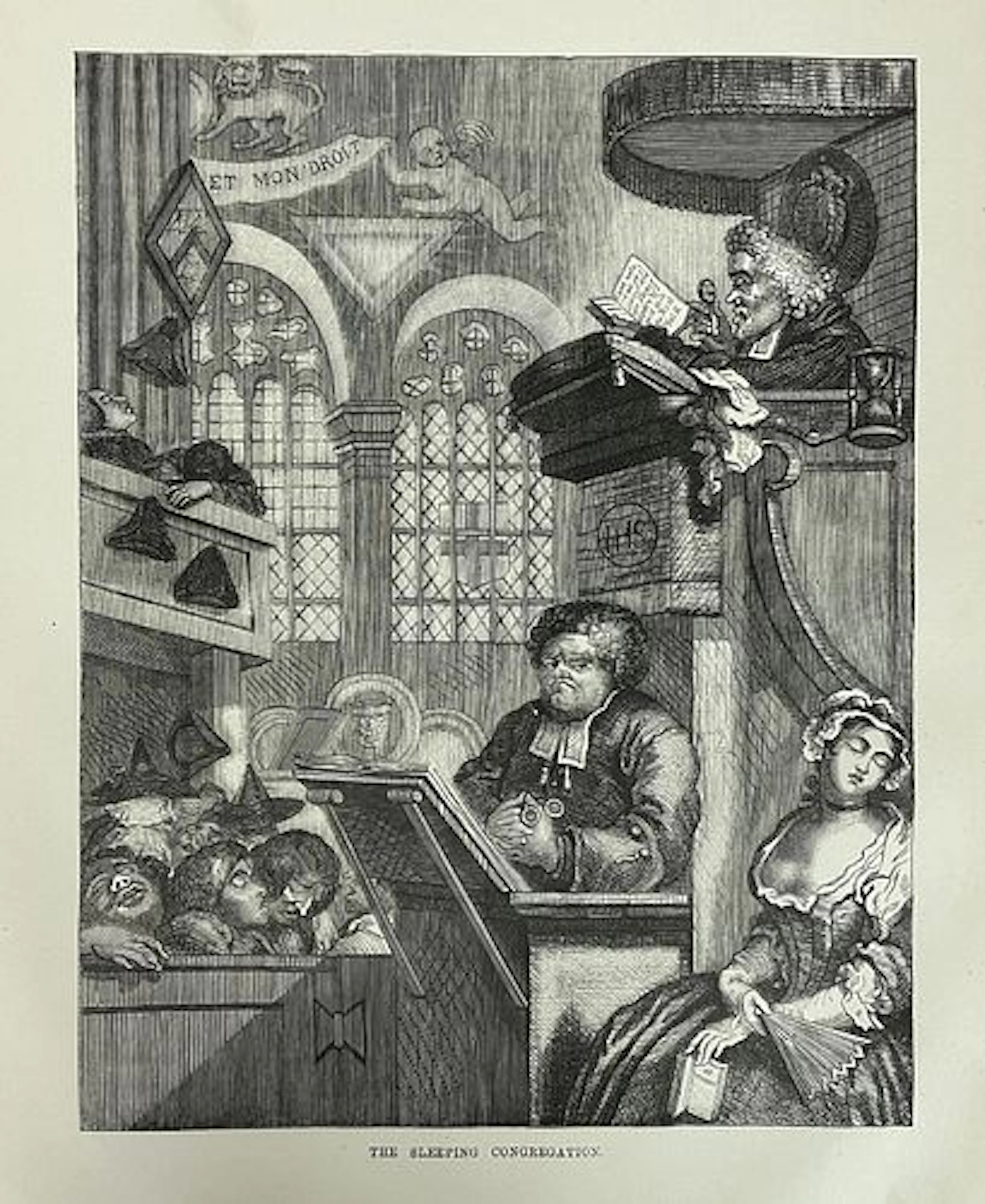William Hogarth - The Sleeping Congregation