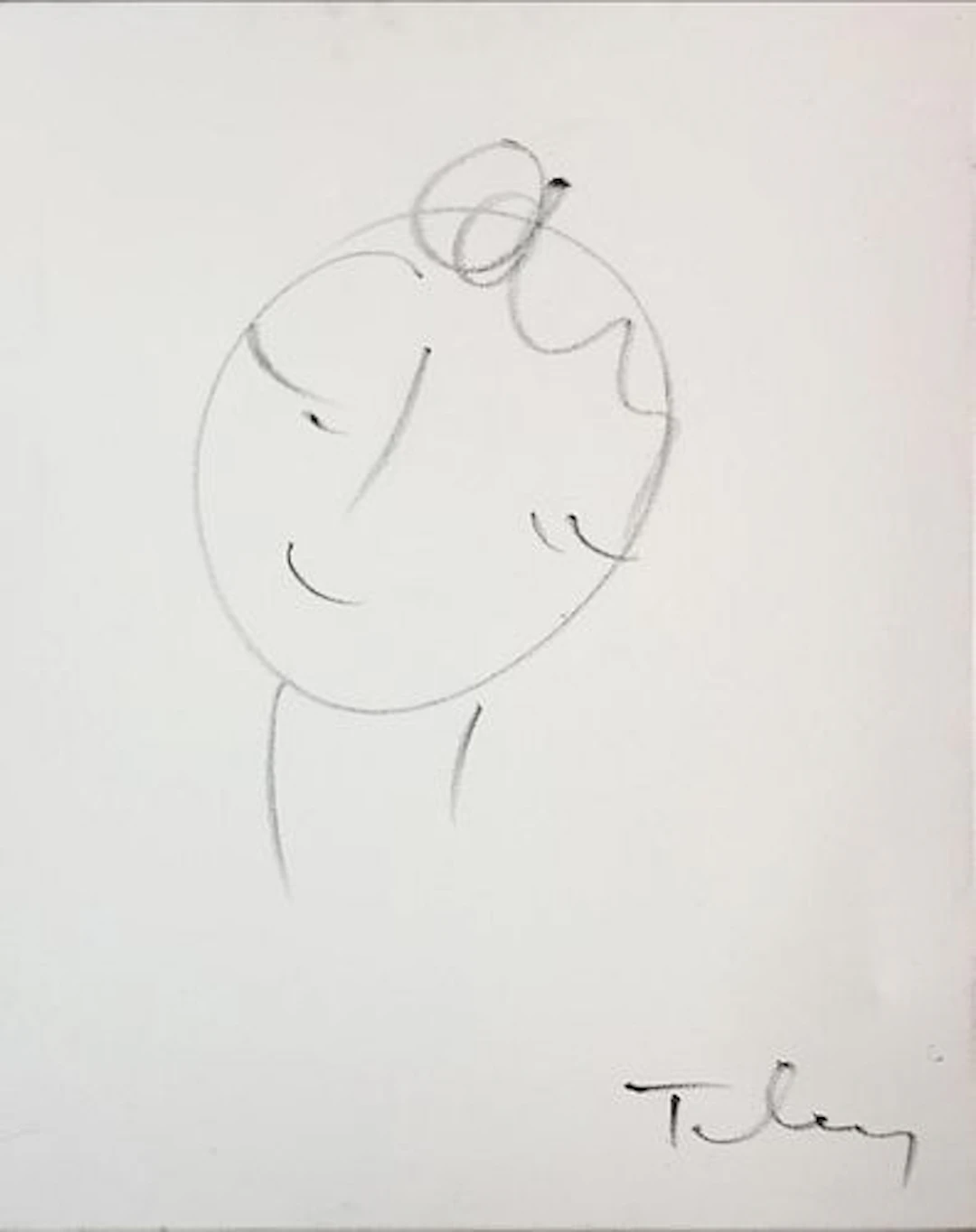 Itzchak Tarkay - Original Oil - Untitled Figure IV