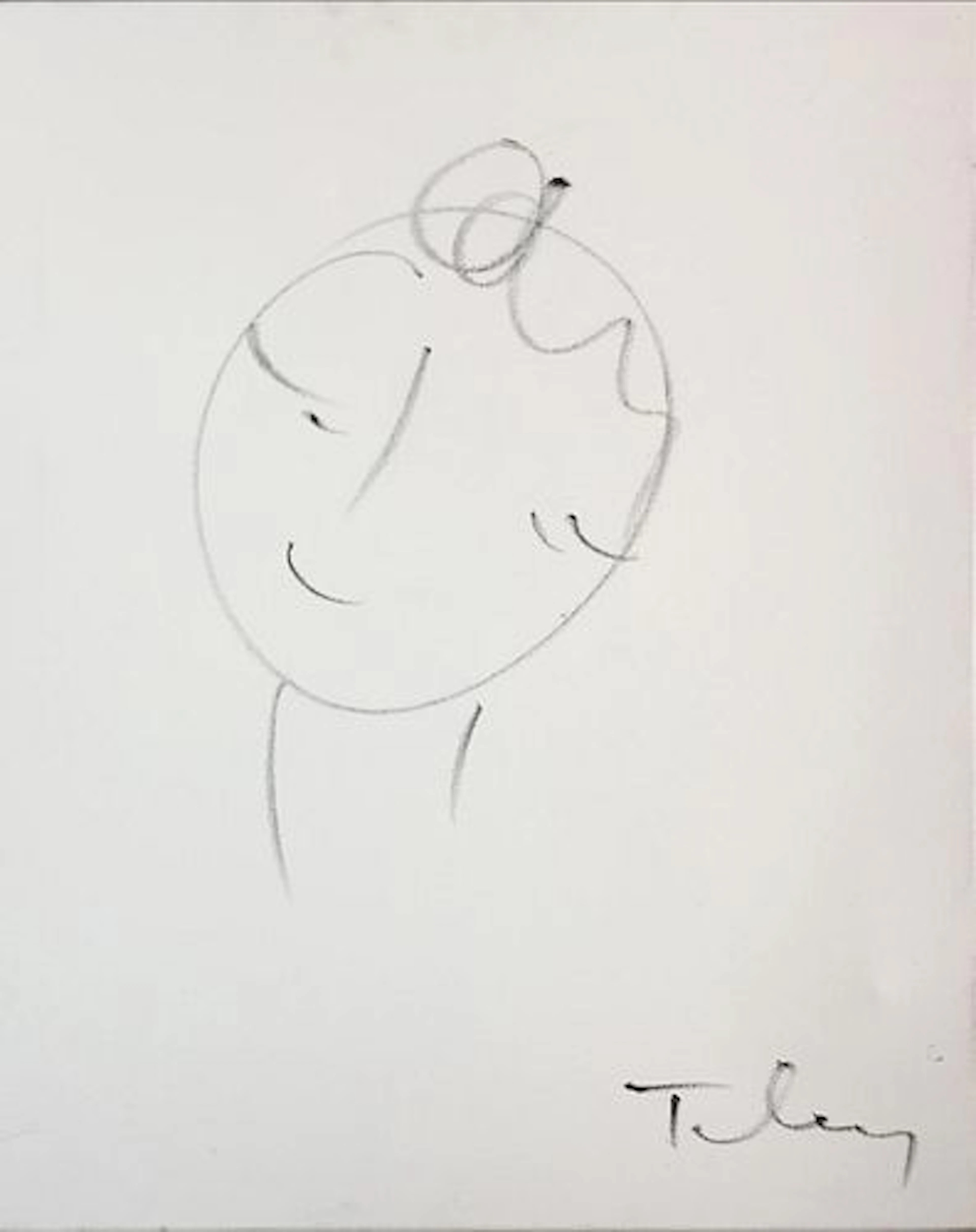 Itzchak Tarkay - Original Oil - Untitled Figure IV