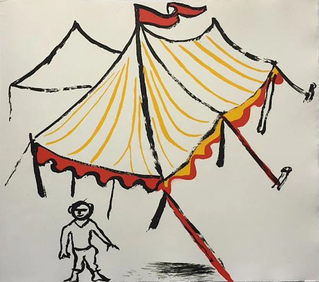 Alexander Calder - Untitled (Figure Under Tent)
