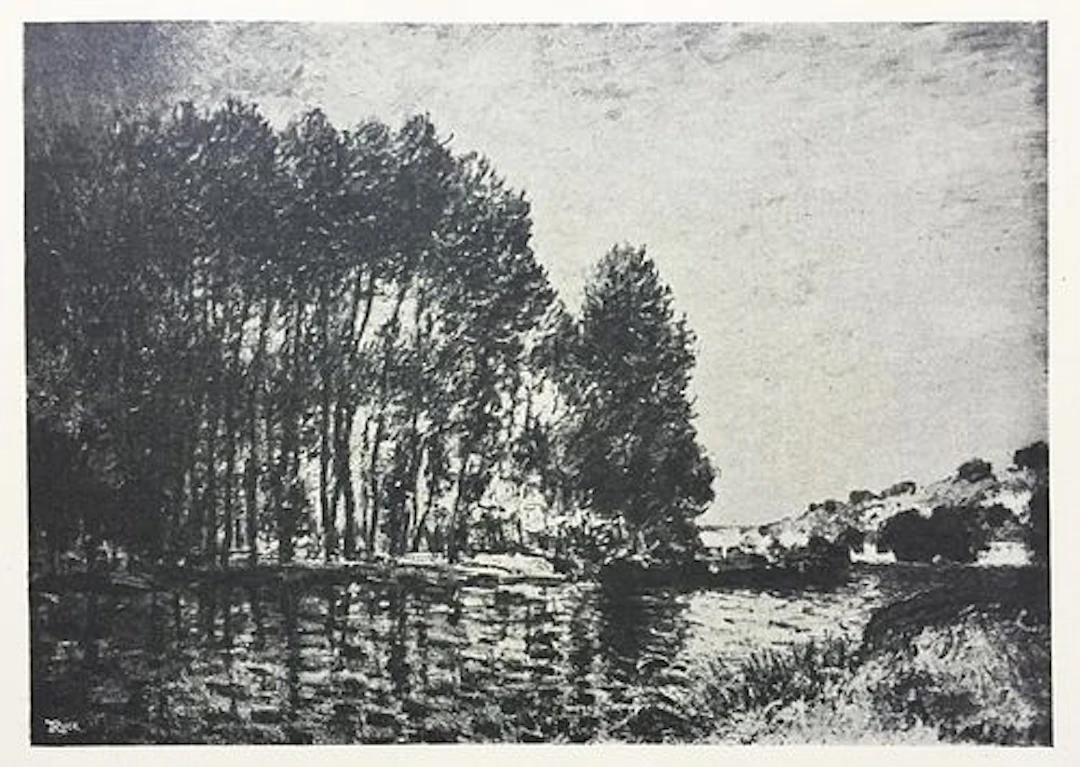 Alfred Sisley (After) - Les Peupliers
