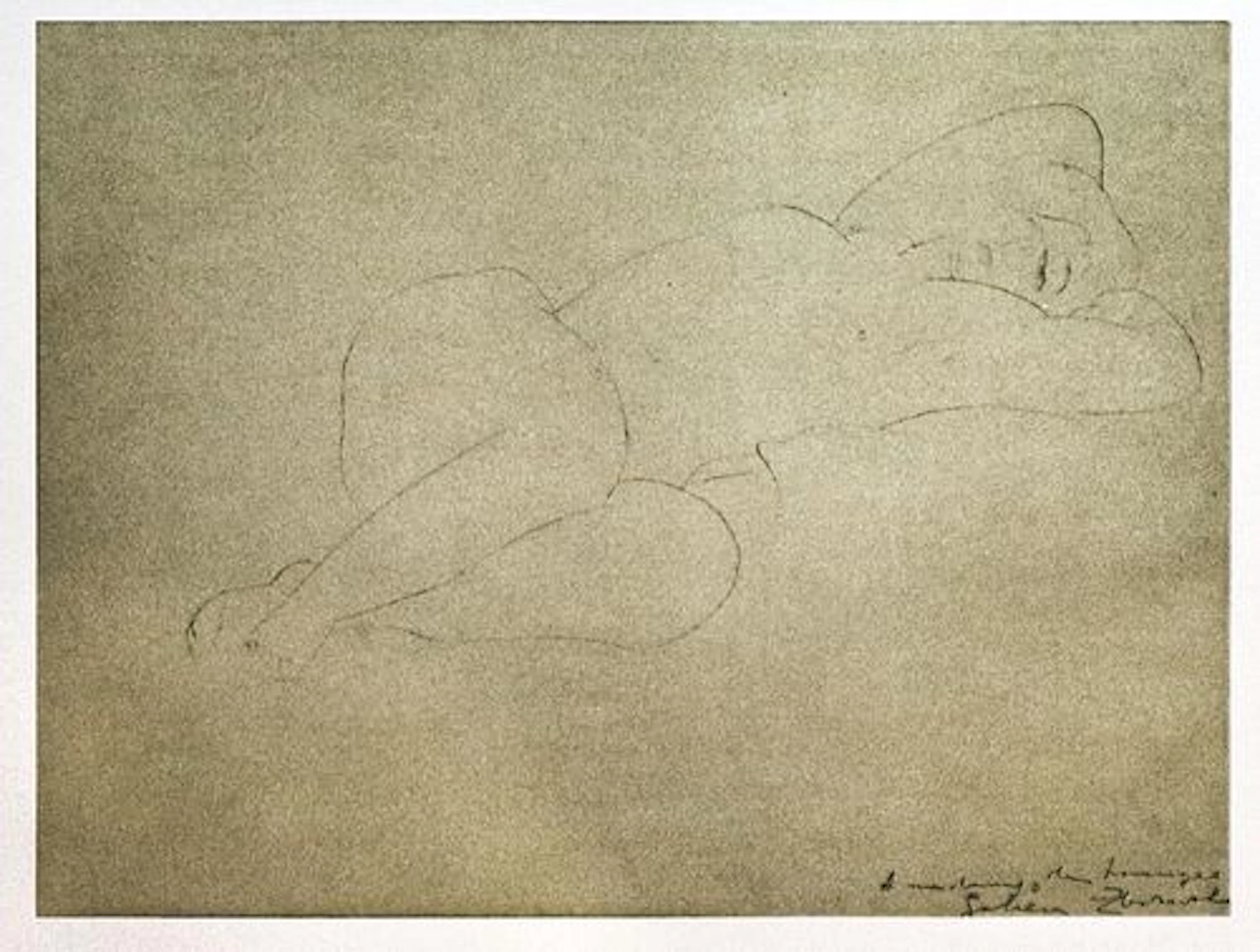 Amedeo Modigliani - Untitled portrait of a naked woman (After)