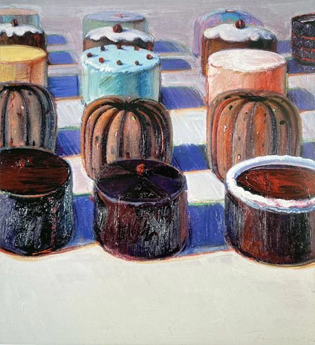 Wayne Thiebaud - Tiny Cakes