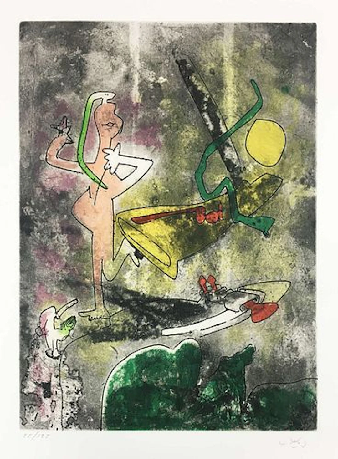 Roberto Matta - Untitled 10 from Centre Noeuds