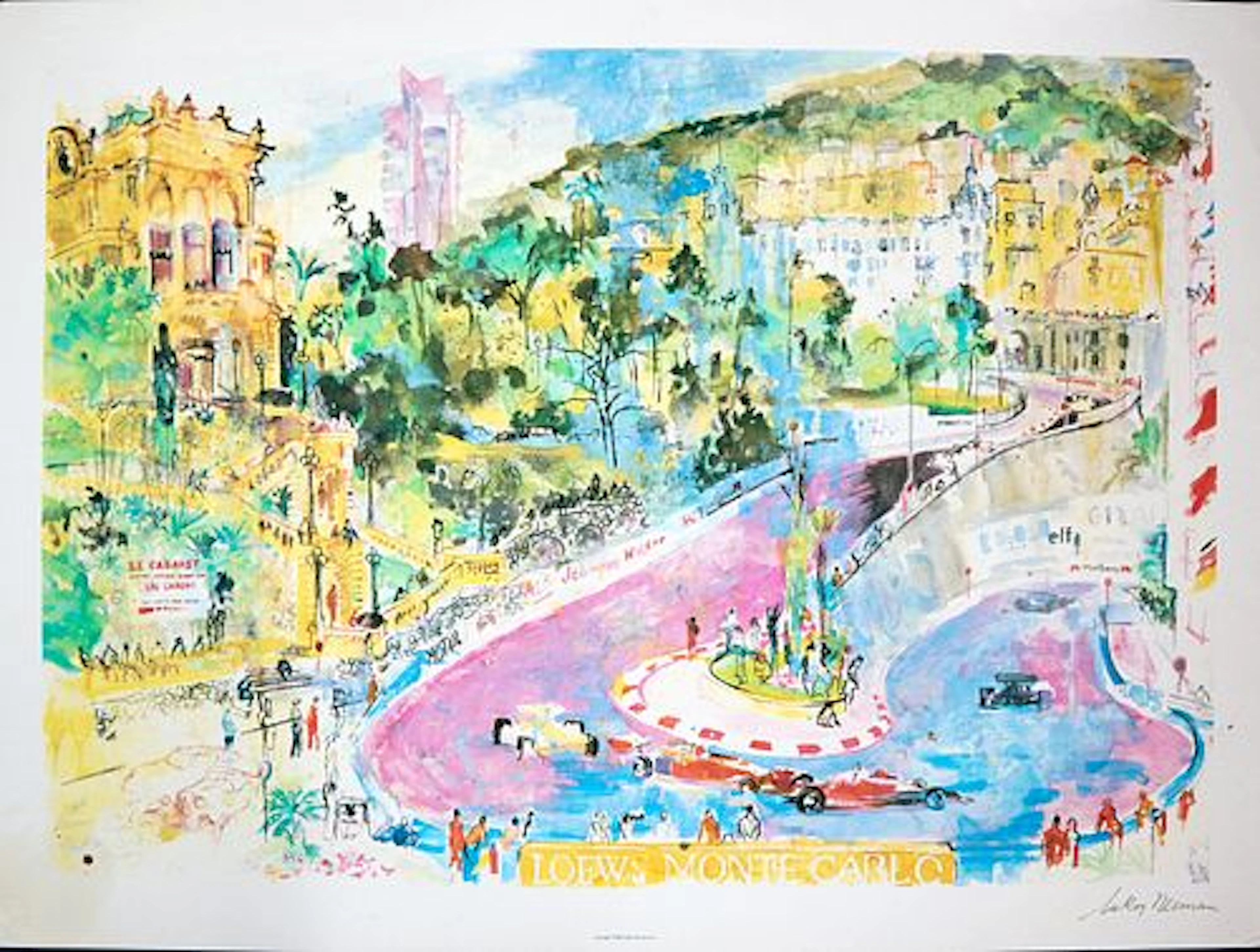 Leroy Neiman - Loews Monte Carlo 1976
