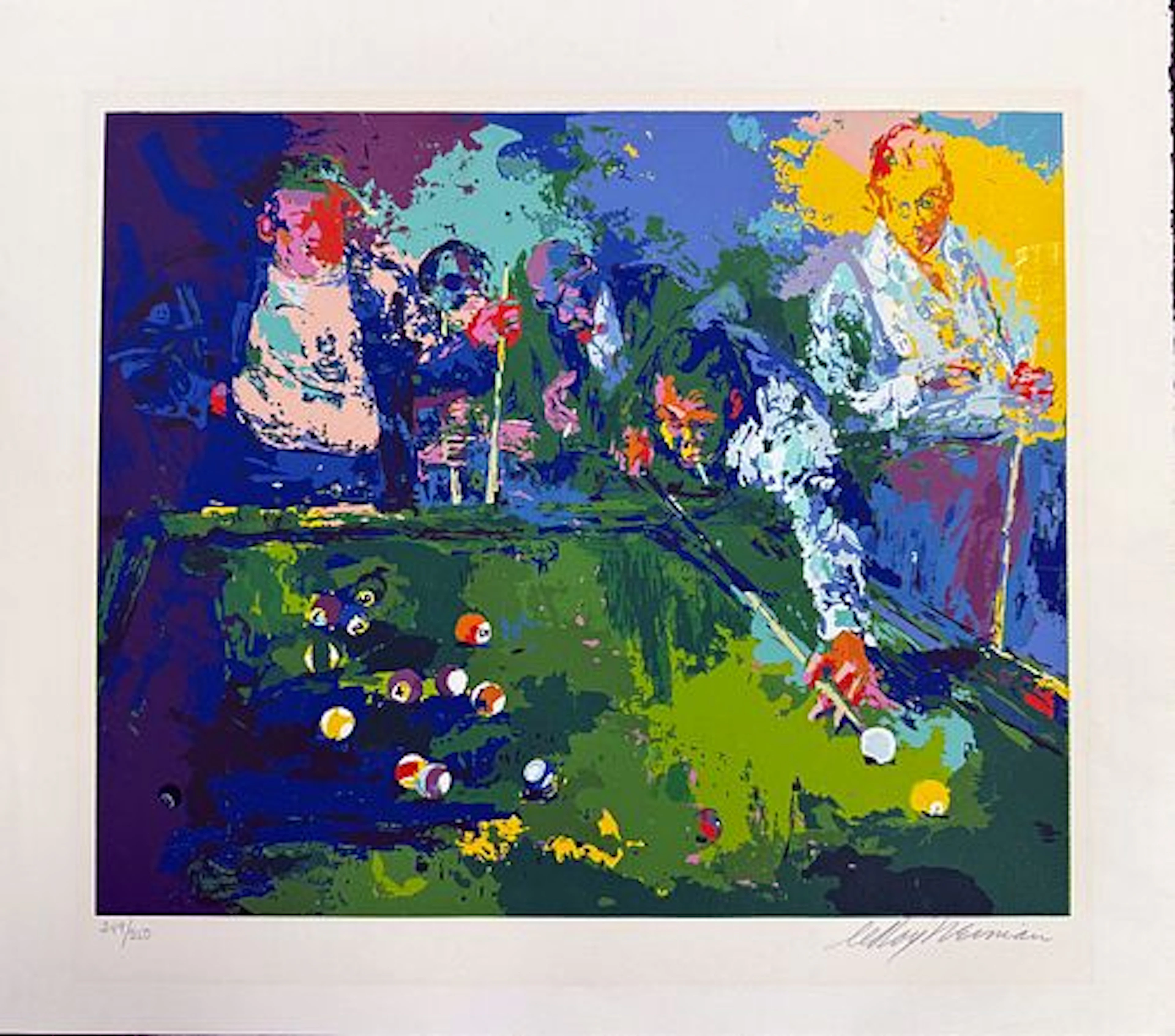 LeRoy Neiman - Pool Room