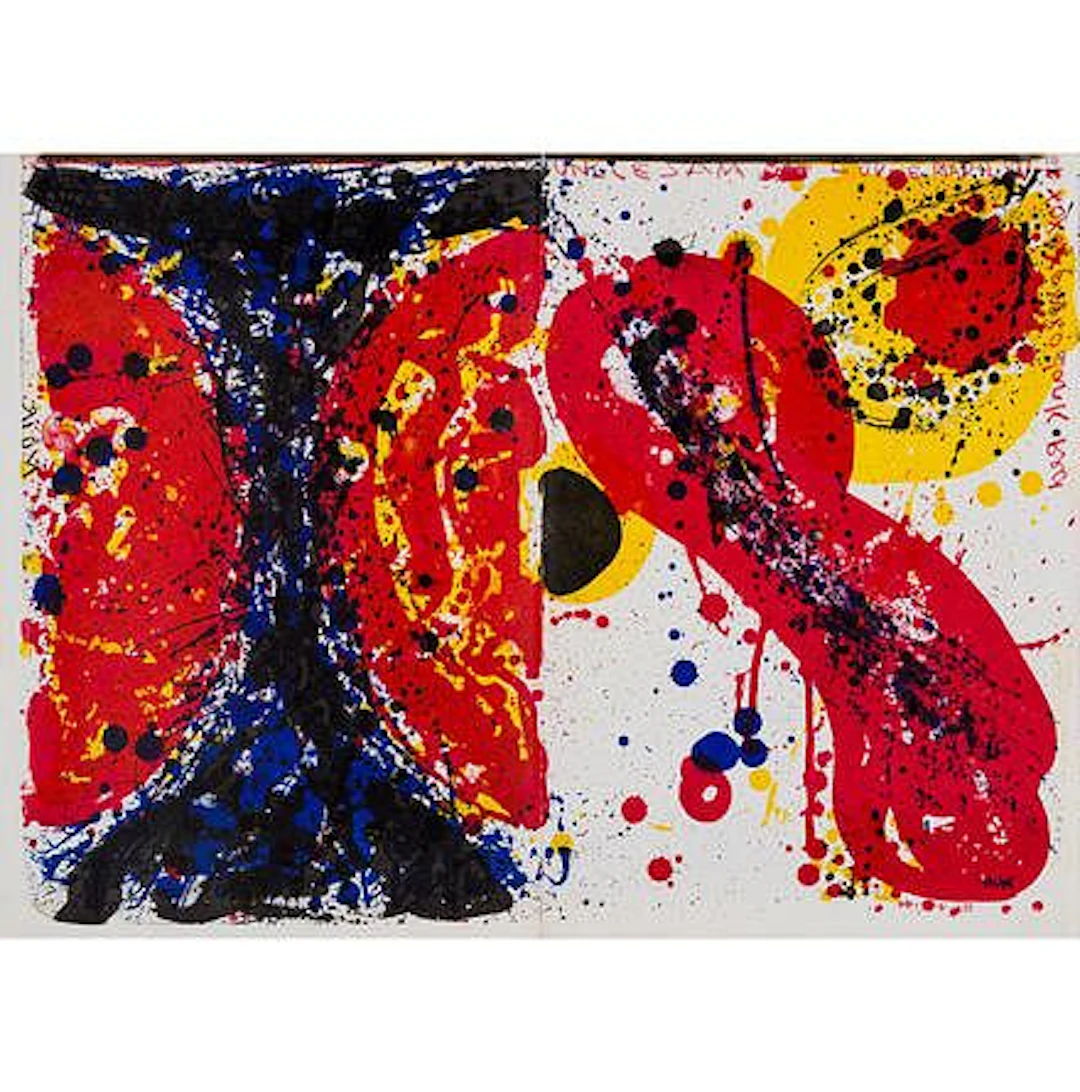 Sam Francis - Untitled from ""One Cent Life""