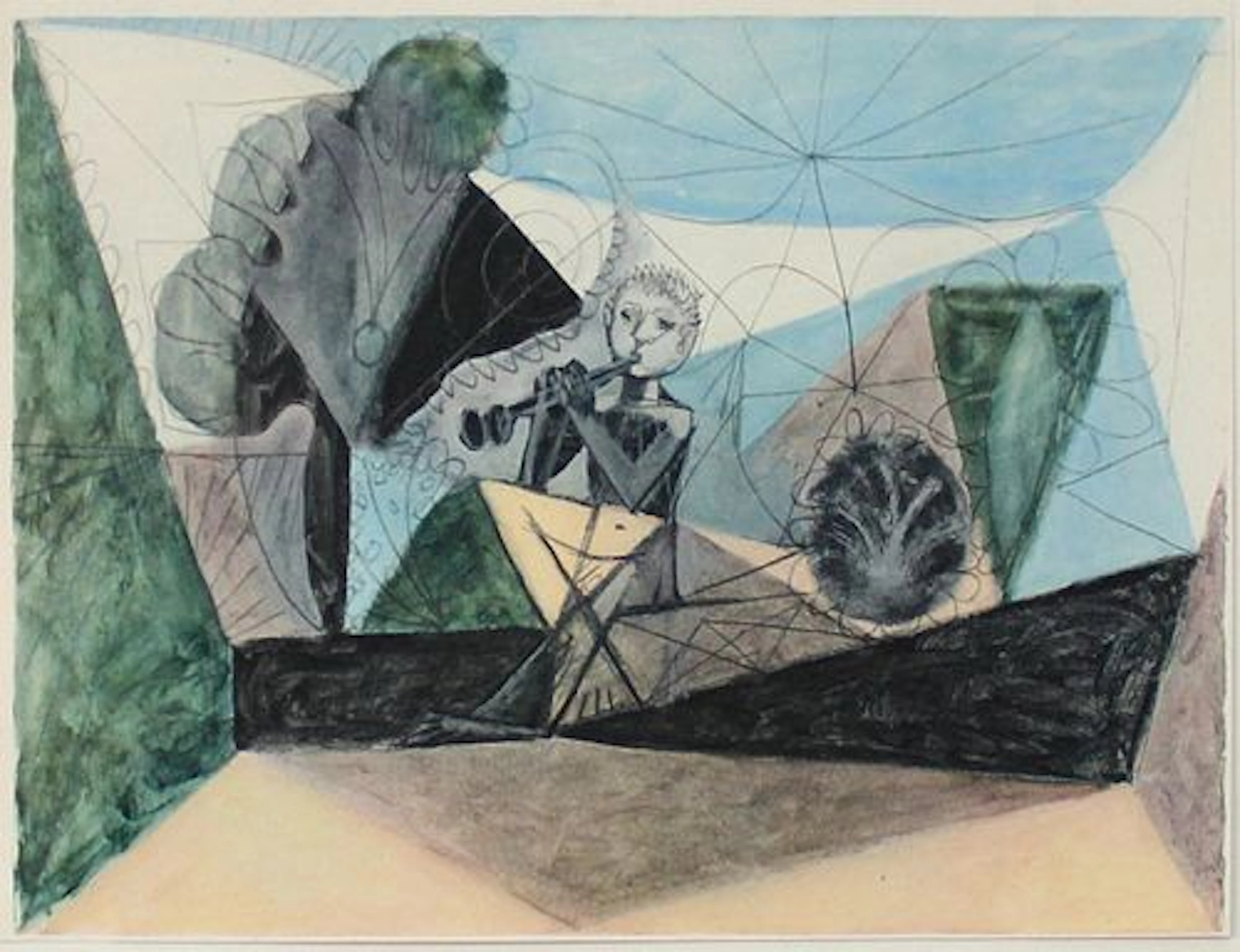 Pablo Picasso - Untitled (Double Flute)