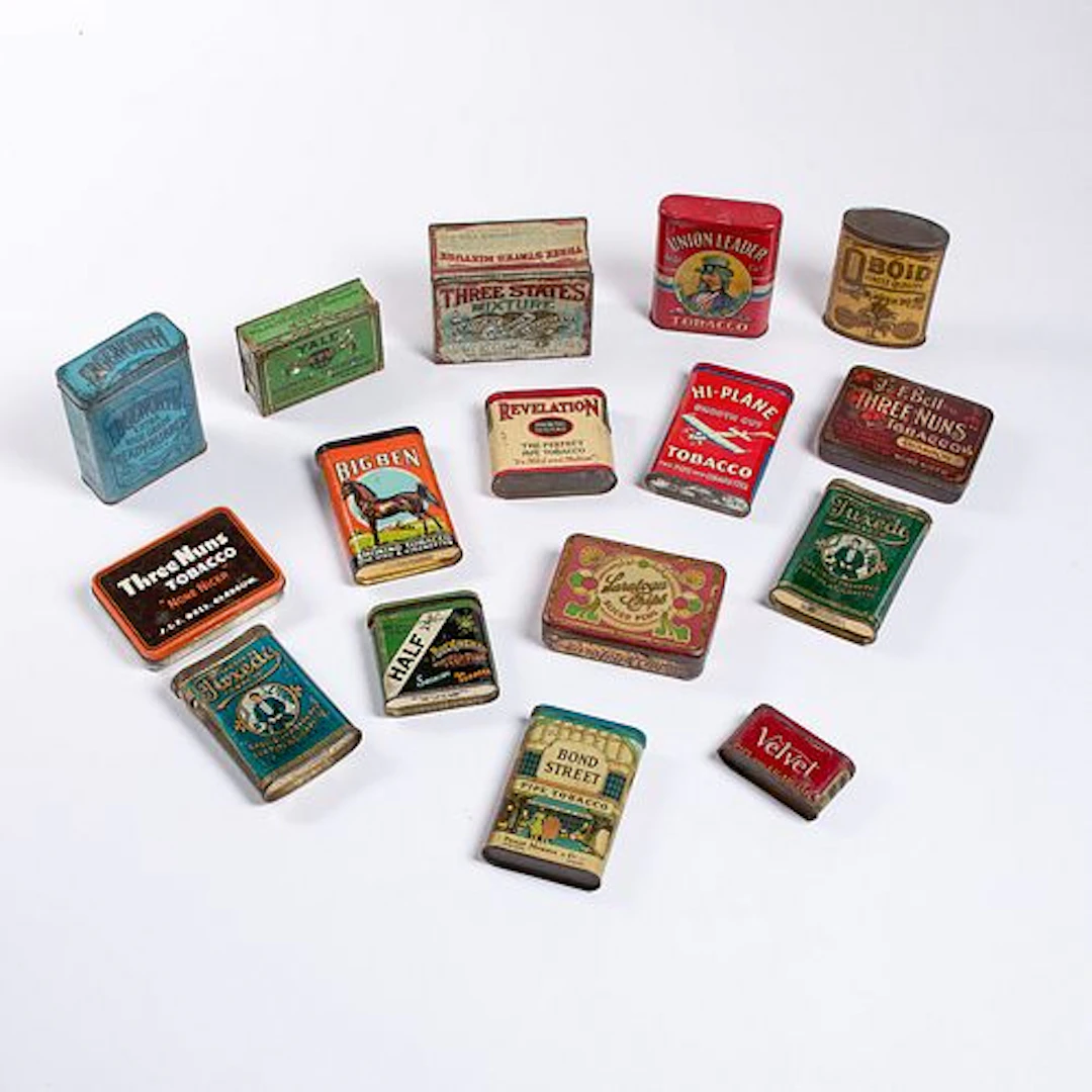 19th-20th Century Lithographed Tobacco Tins