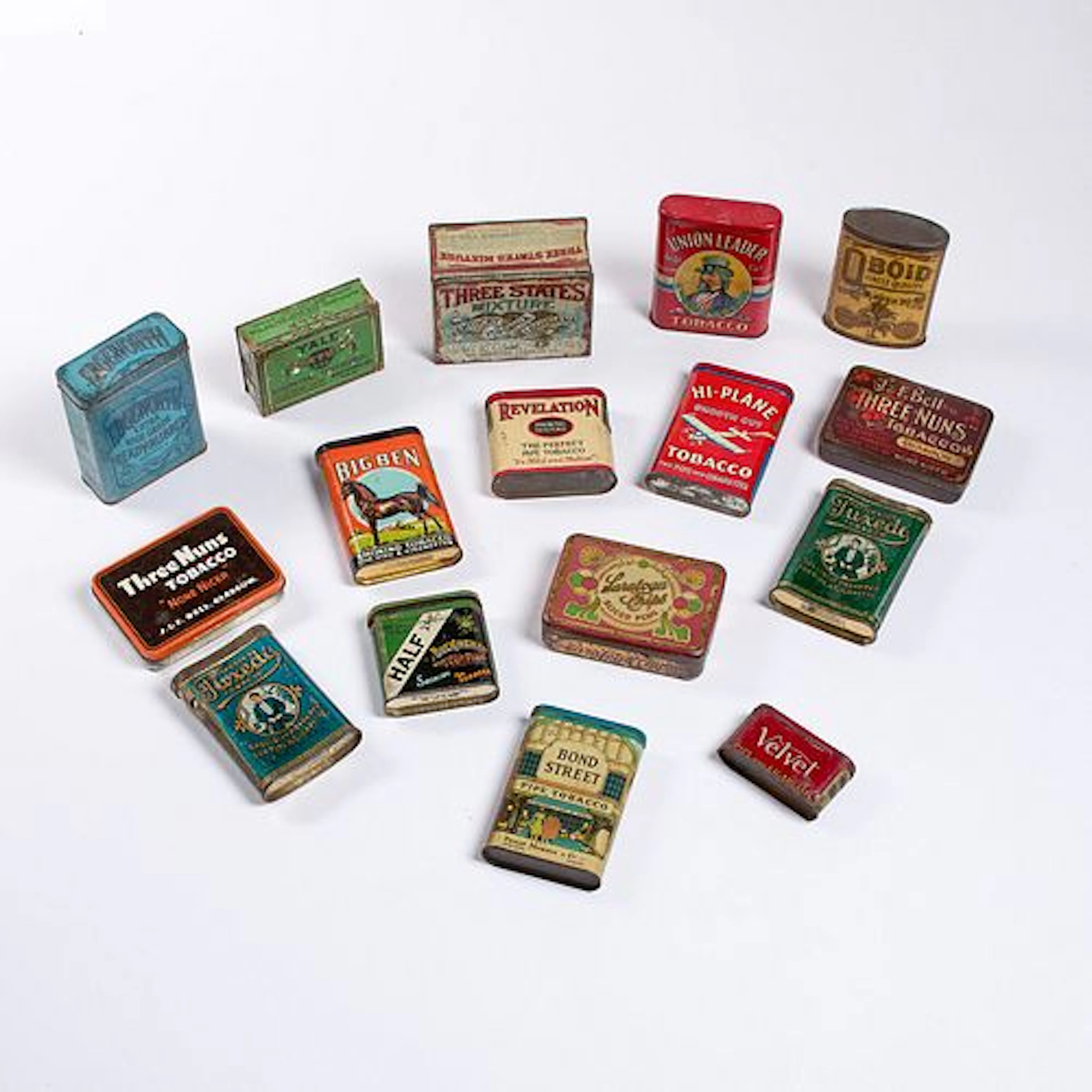 19th-20th Century Lithographed Tobacco Tins