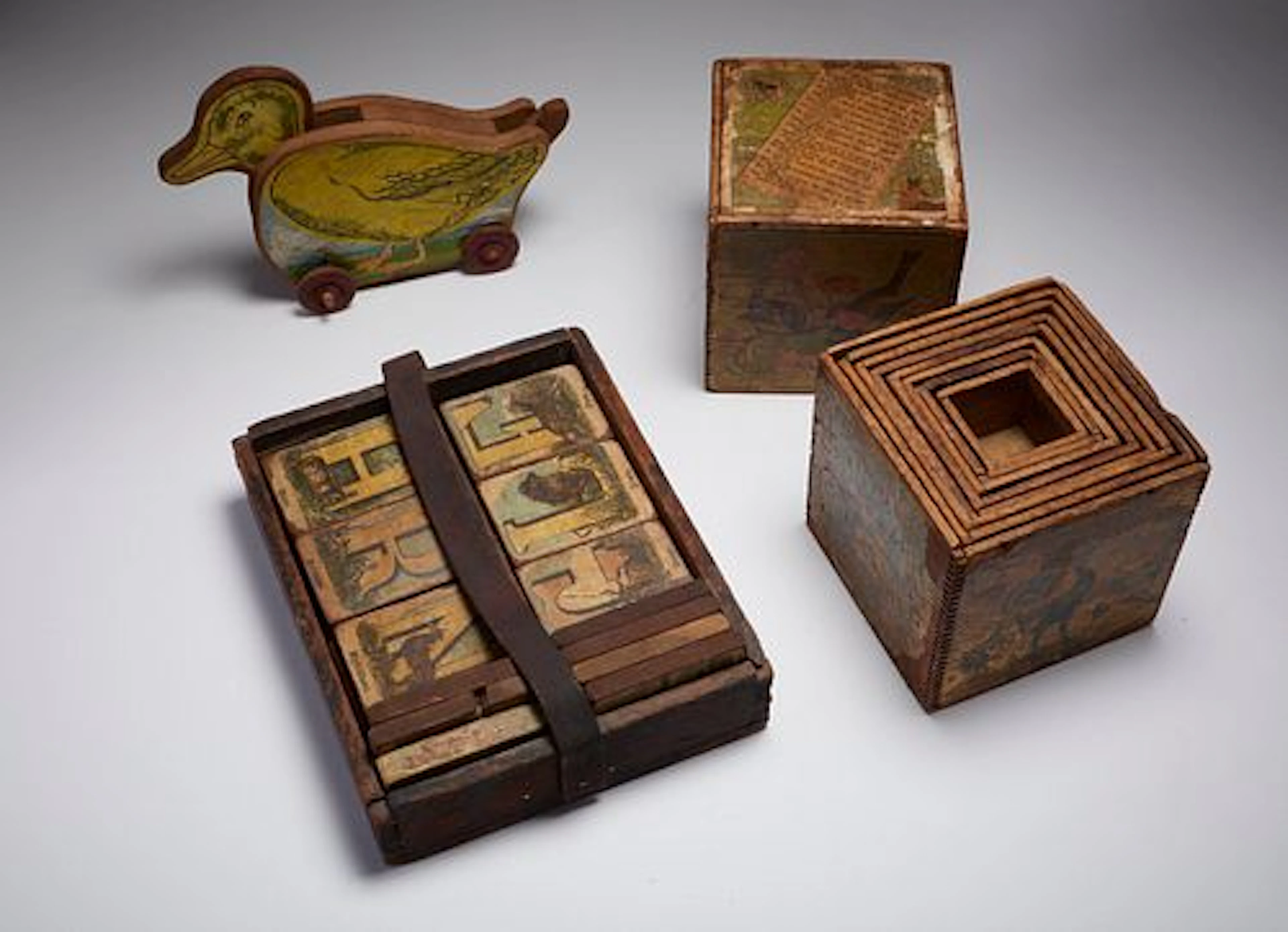 Vintage & Antique Child's Paper Litho Wooden Toys