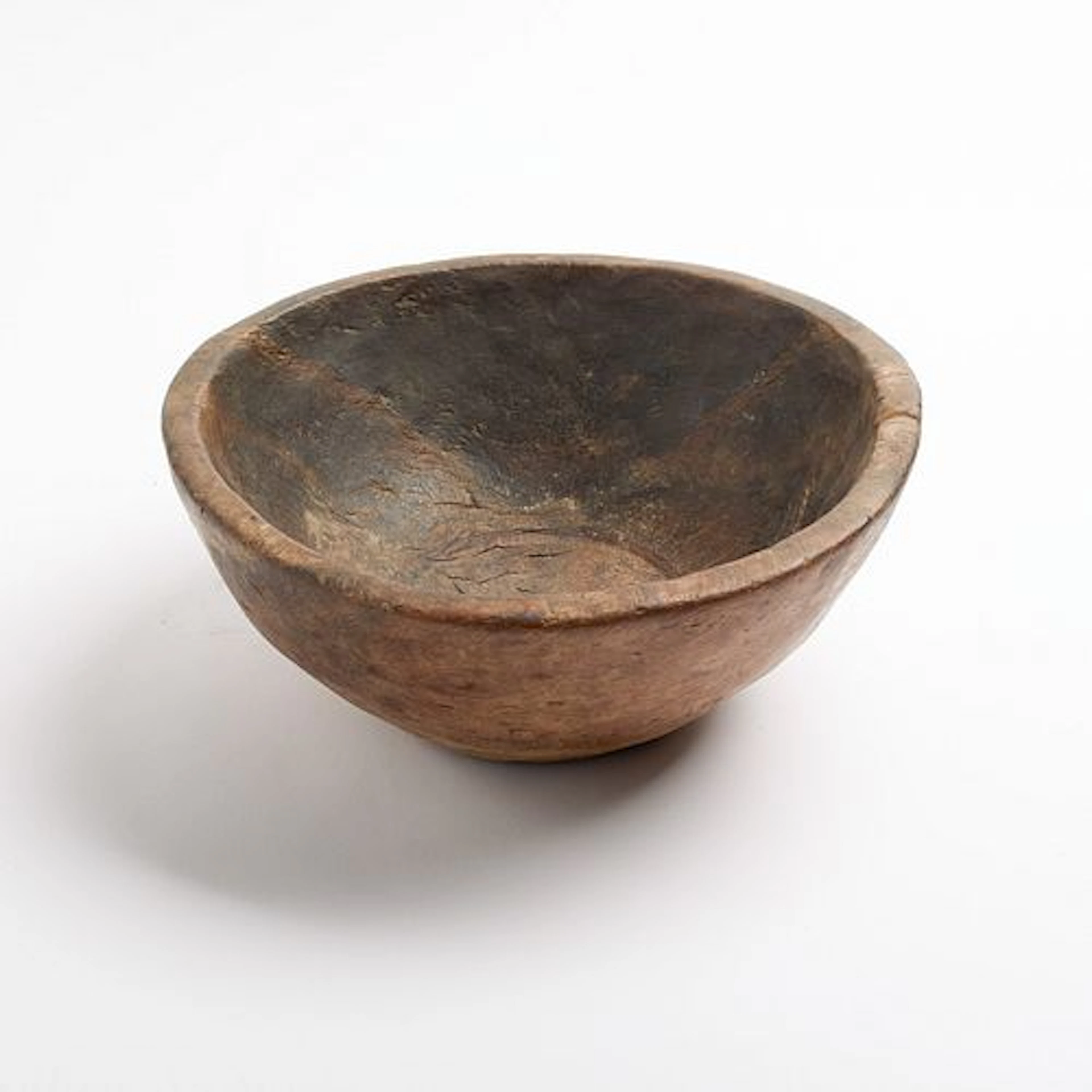 19th Century American Hand-Hewn Burl Bowl