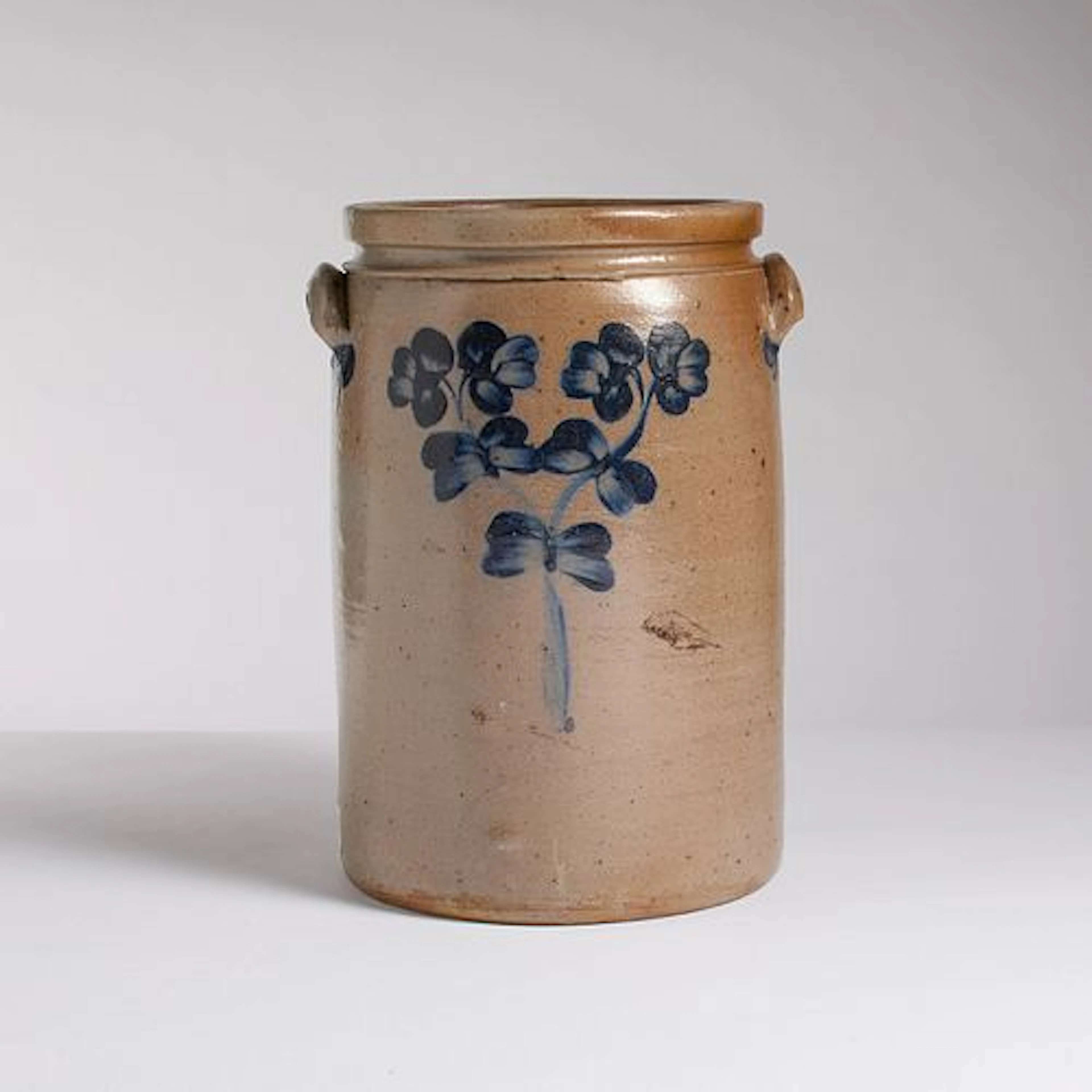 A Peter Hermann Attr 19th Century Stoneware "Butter Churn" Crock