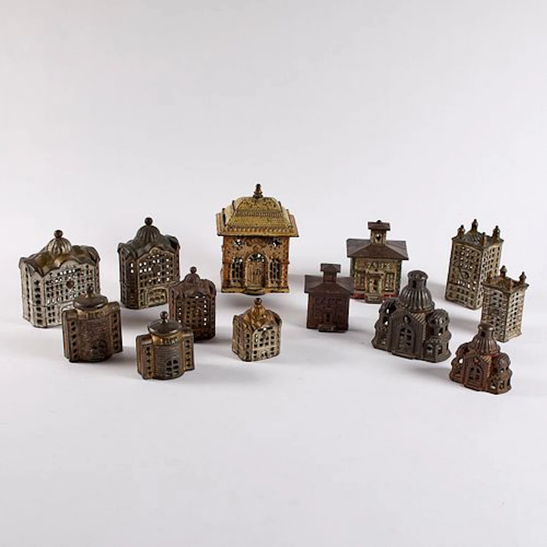 Architectural Cast Iron Still Coin Banks