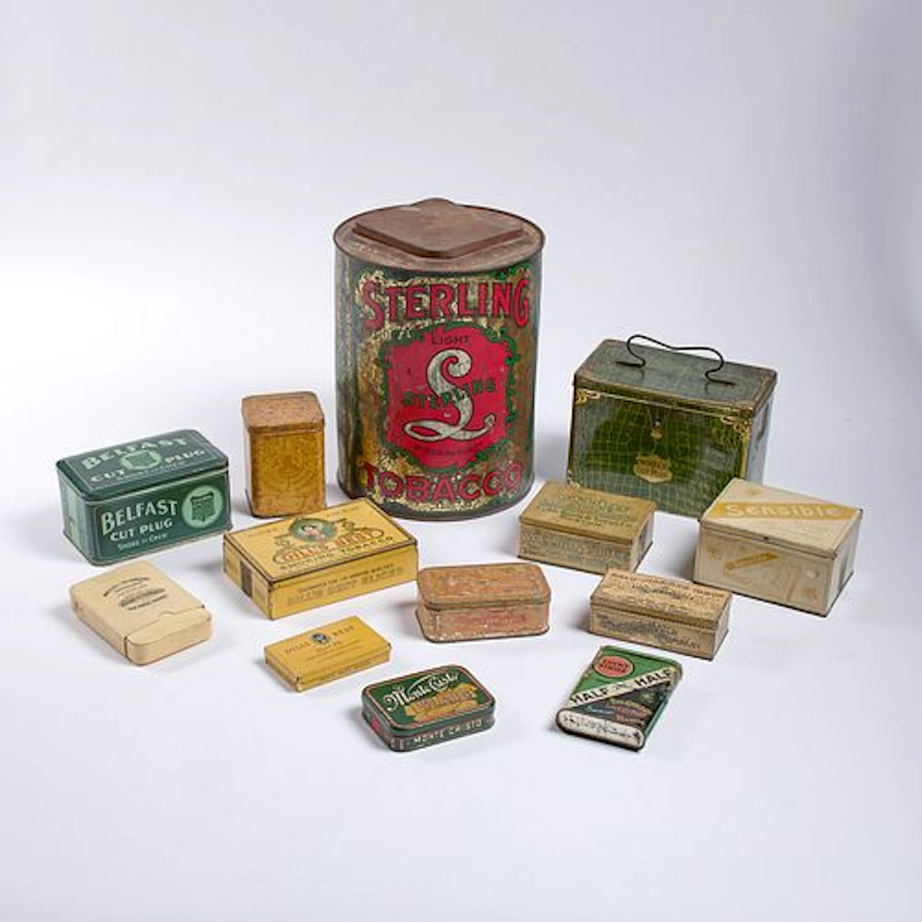 19th-20th Century Lithographed Tobacco Tins & Tobacciana