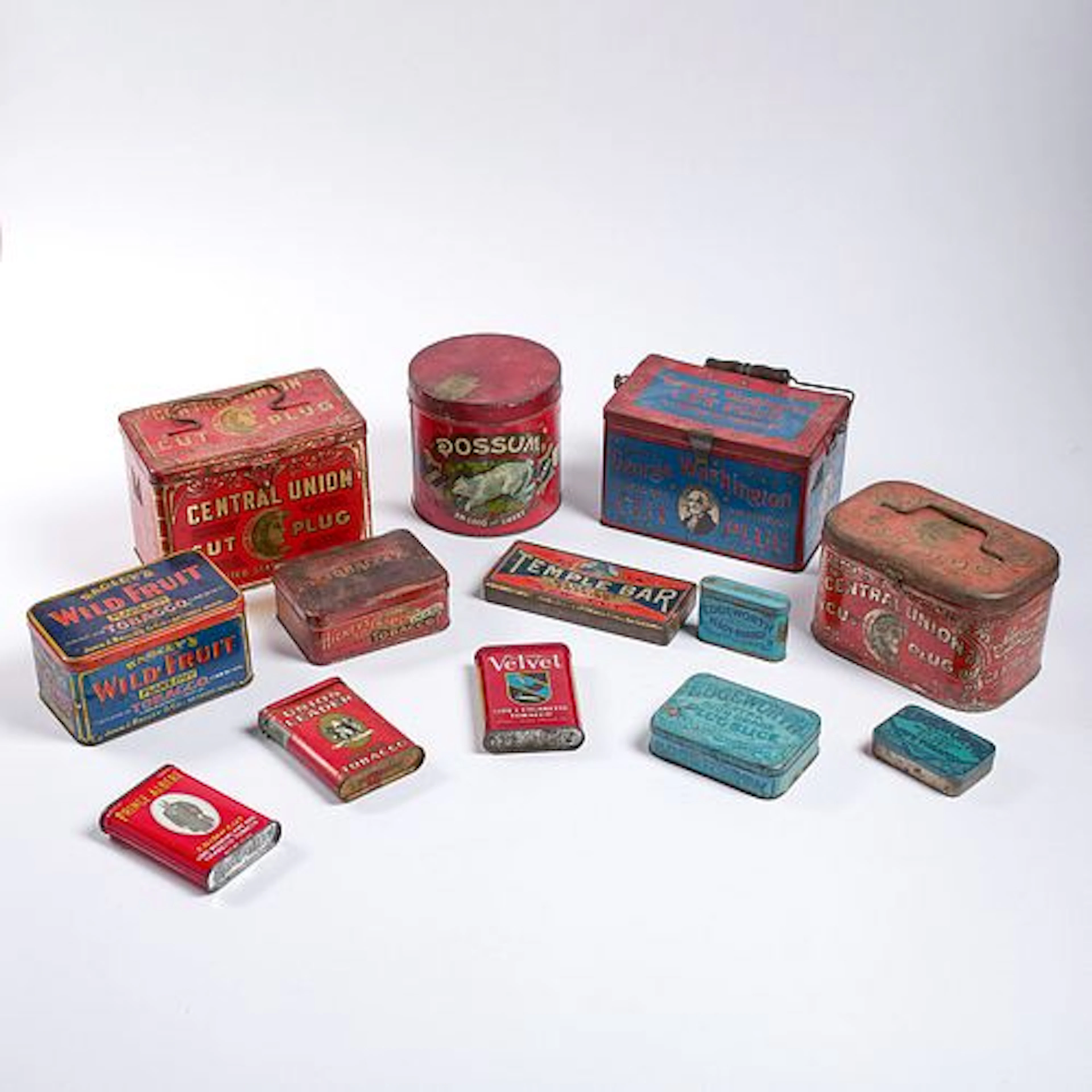 19th-20th Century Lithographed Tobacco Tins