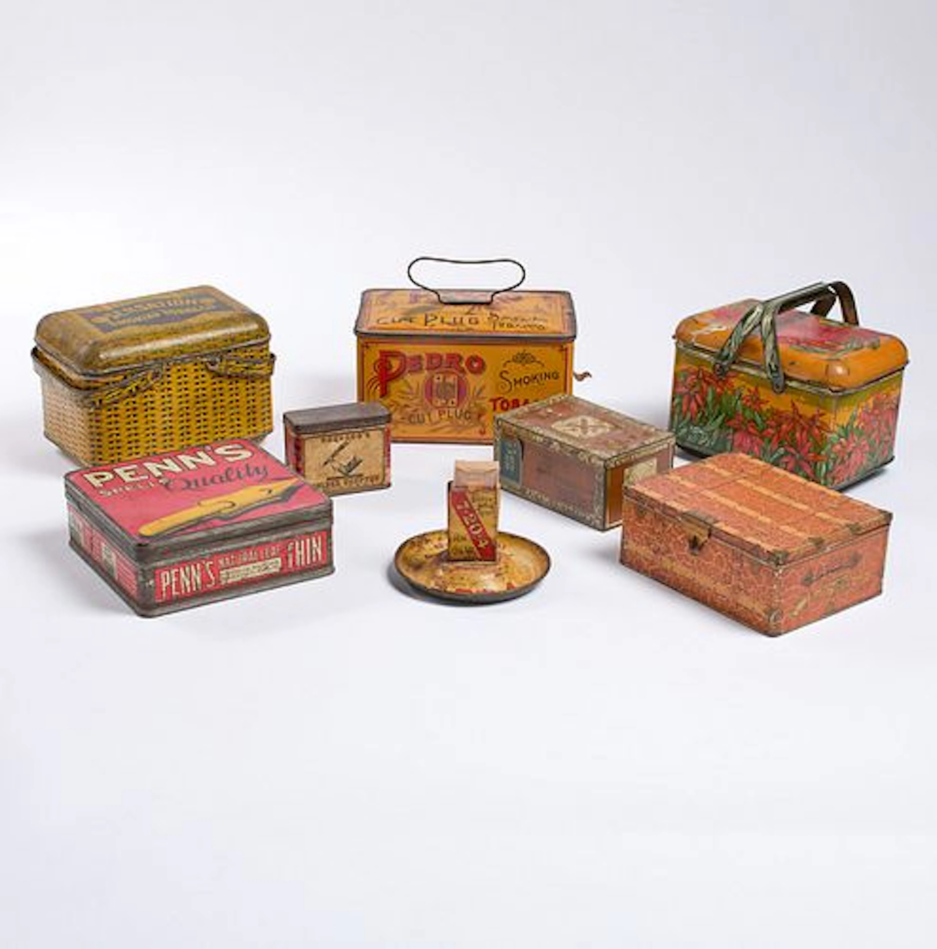 19th-20th Century Lithographed Tobacco Tins
