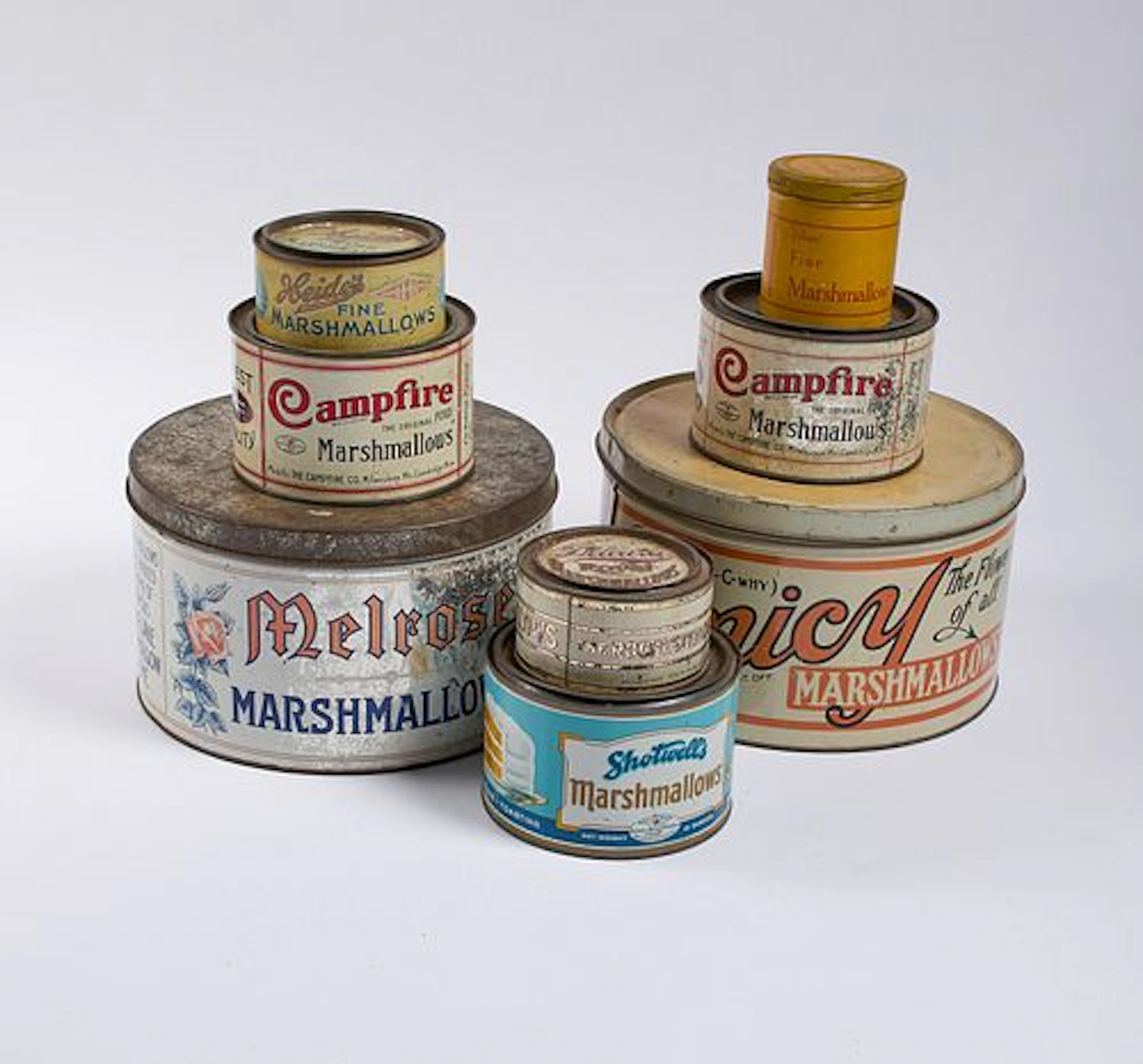 Collection of Marshmallow Tins