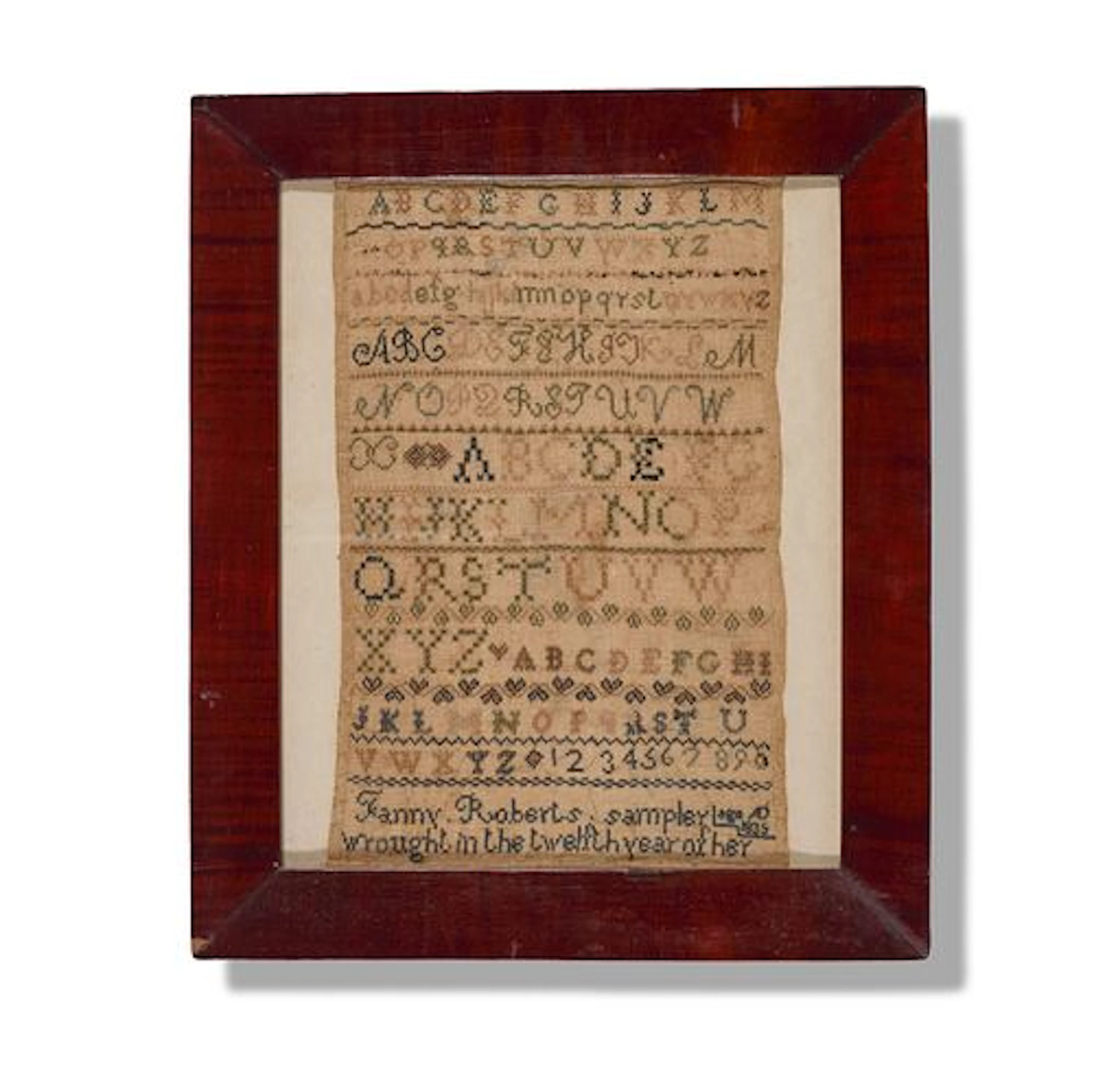 American Needlework Sampler (1835)