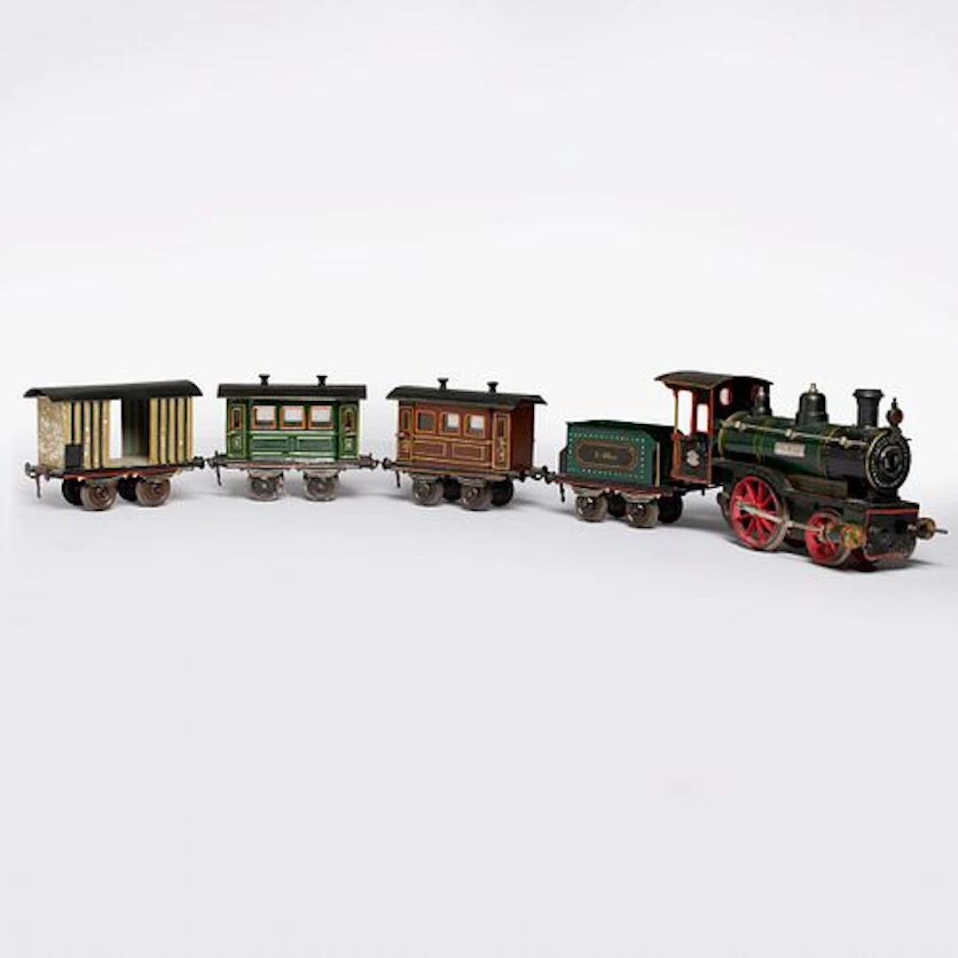 A Boxed Ernst Plank Clockwork Locomotive Set