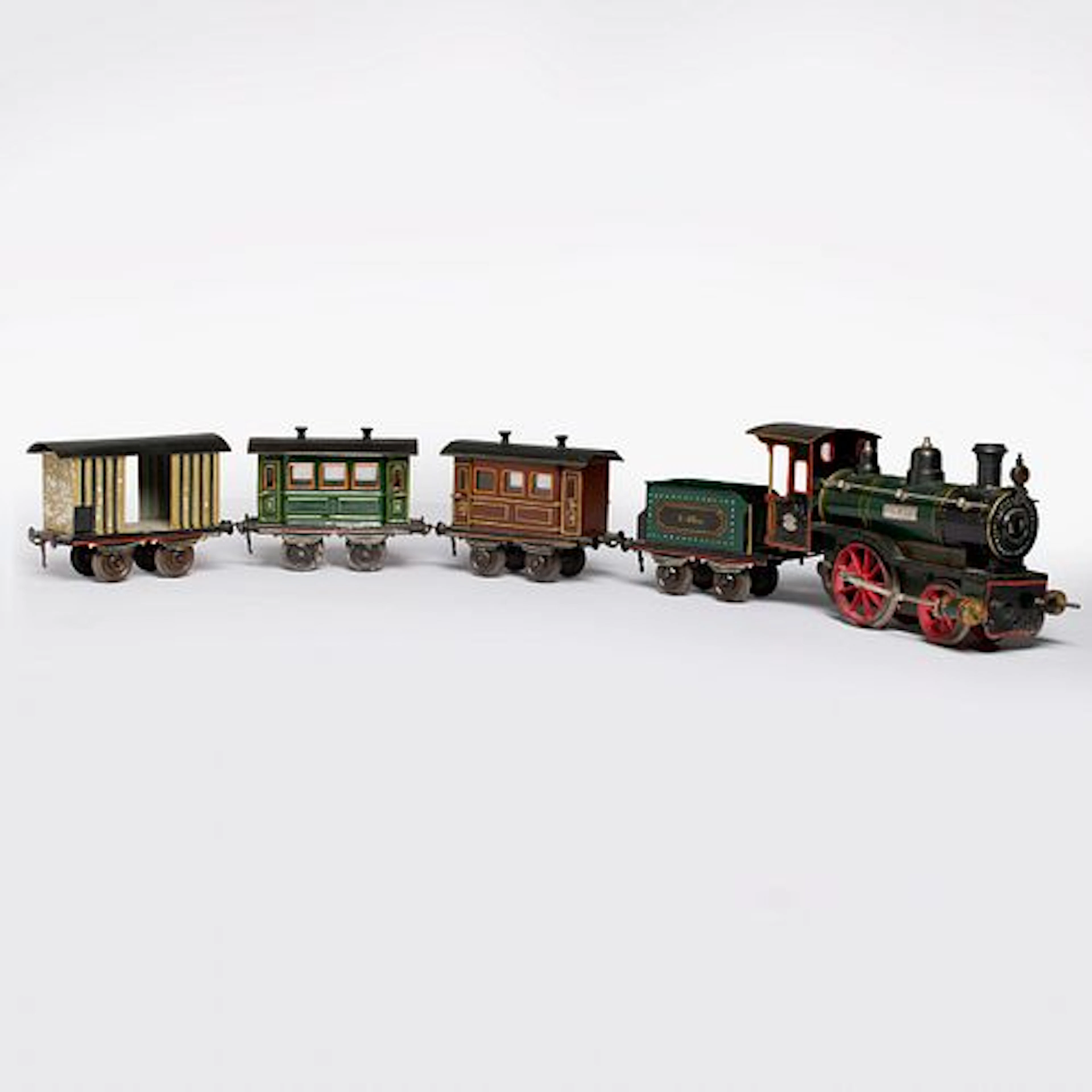 A Boxed Ernst Plank Clockwork Locomotive Set