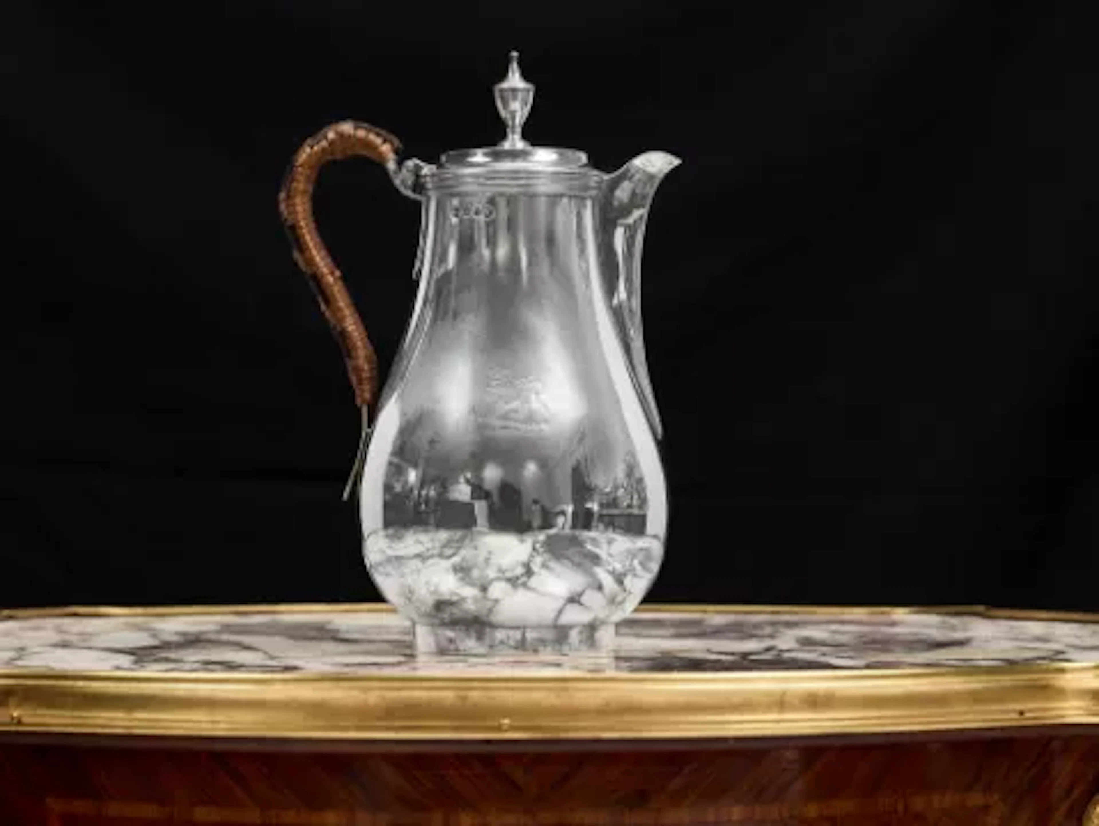 A GEORGE III STERLING SILVER COFFEE POT, LONDON, C. 1791