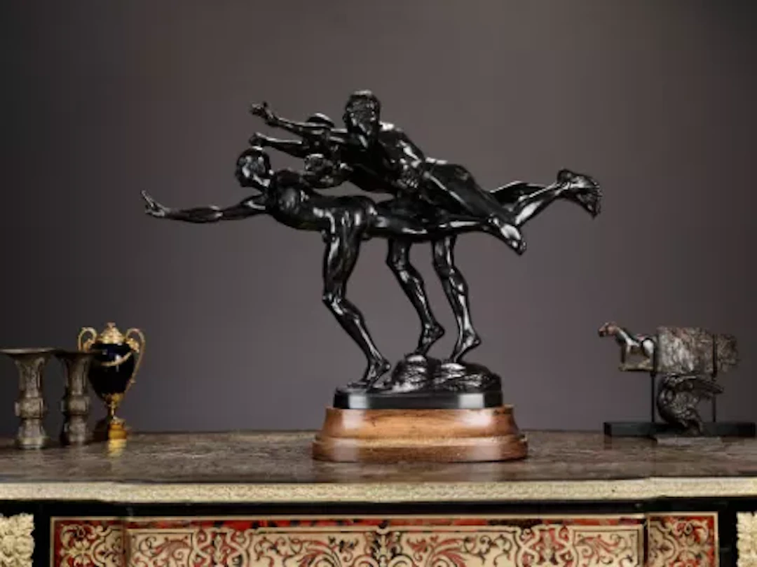 ALFRED BOUCHER (FRENCH, 1850-1934): AU BUT, SIOT FOUNDRY