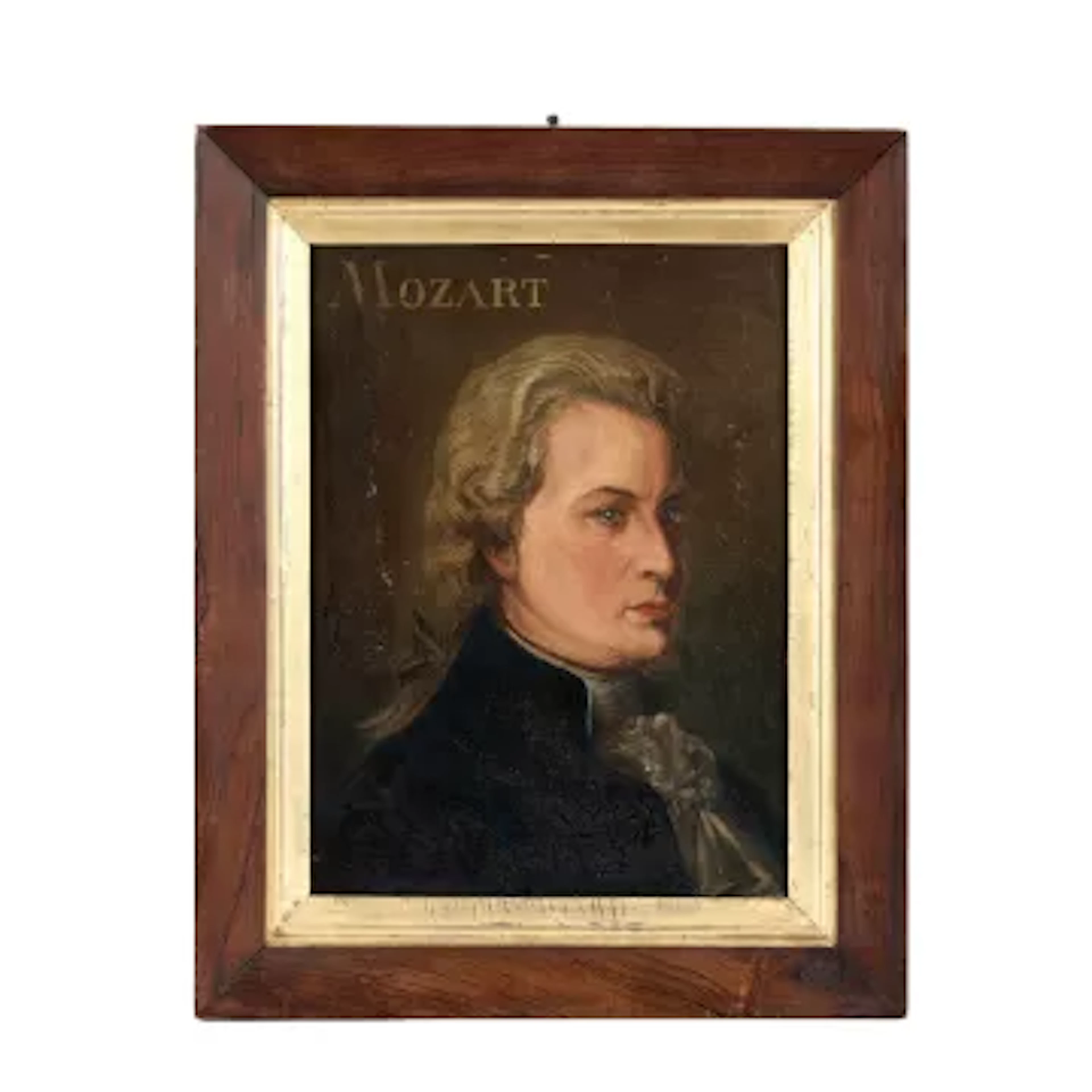 A LATE 19TH CENTURY PORTRAIT OF MOZART