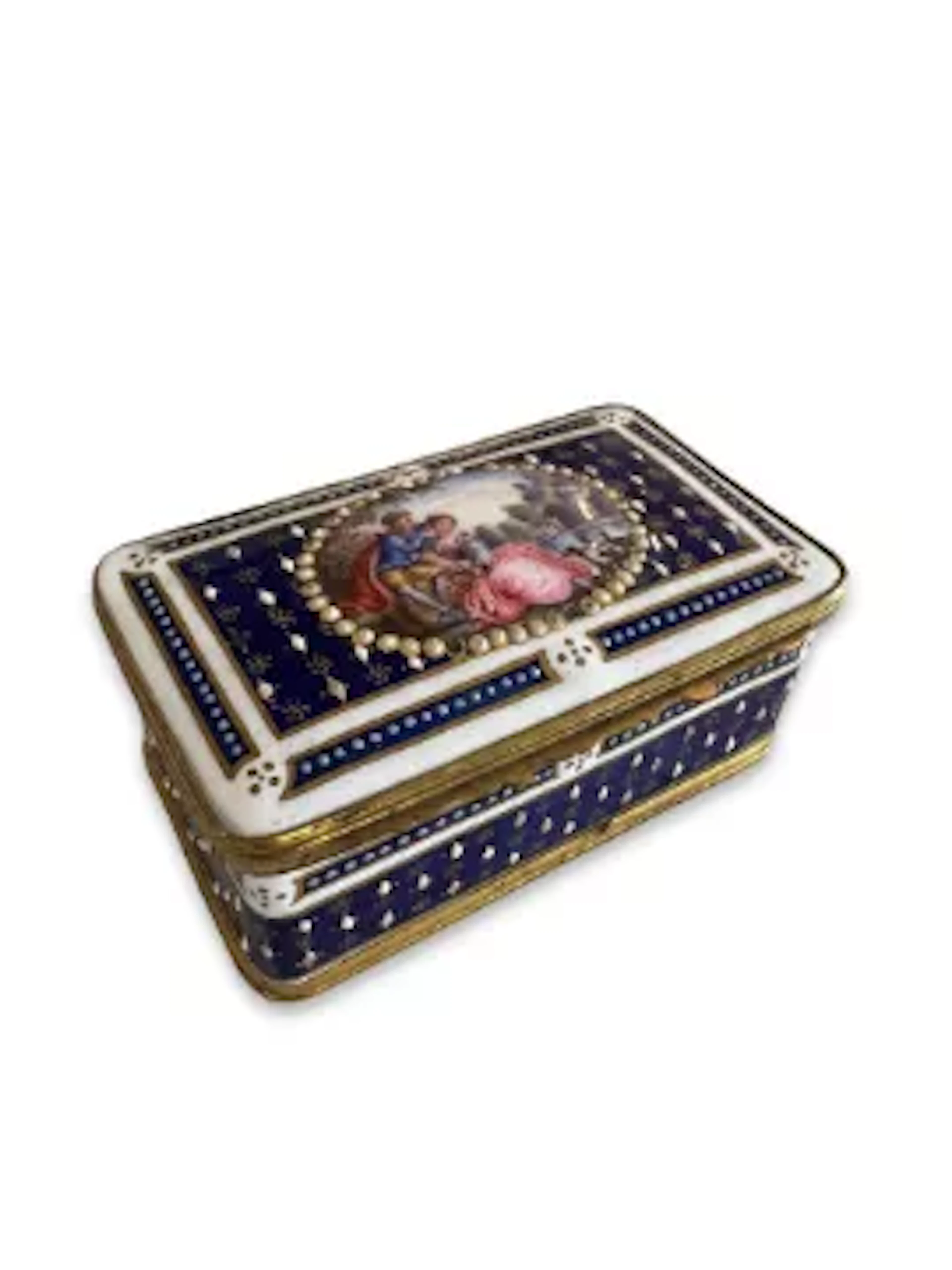 A FINE 19TH CENUTRY ENAMEL SNUFF BOX