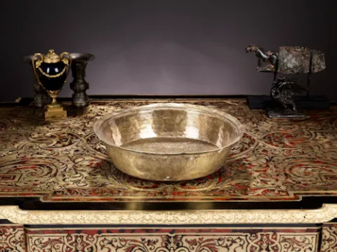AN 18TH CENTURY OTTOMAN HAMMAM TOMBAK (BOWL), TURKEY