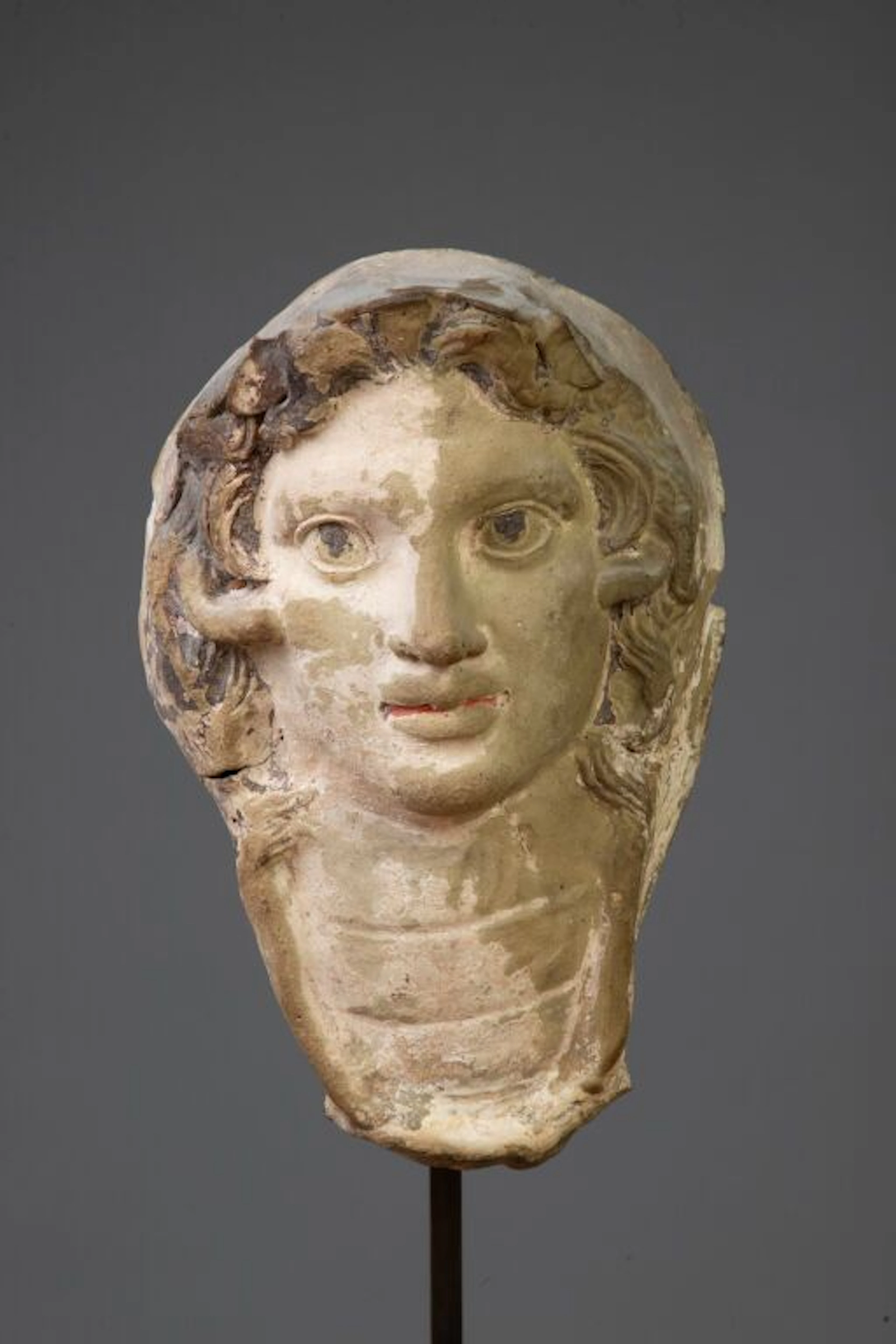 Fragment of an askos with a Gorgon’s head. Large fragment of an askos