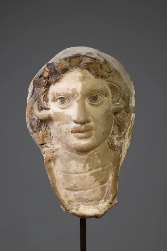 Fragment of an askos with a Gorgon’s head. Large fragment of an askos