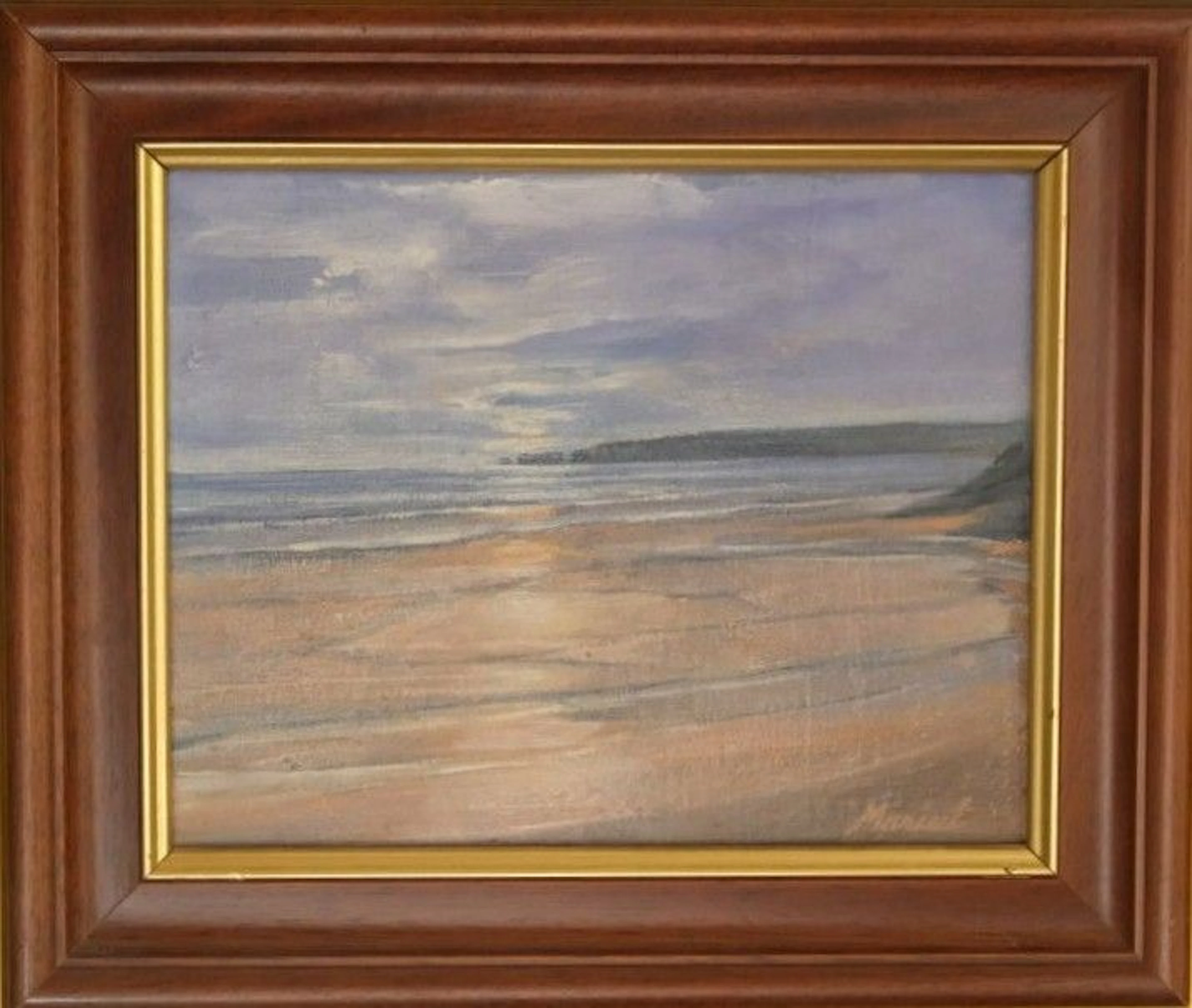 MARIUT. Seaside. Oil on canvas. Signed lower right. Artist’s label