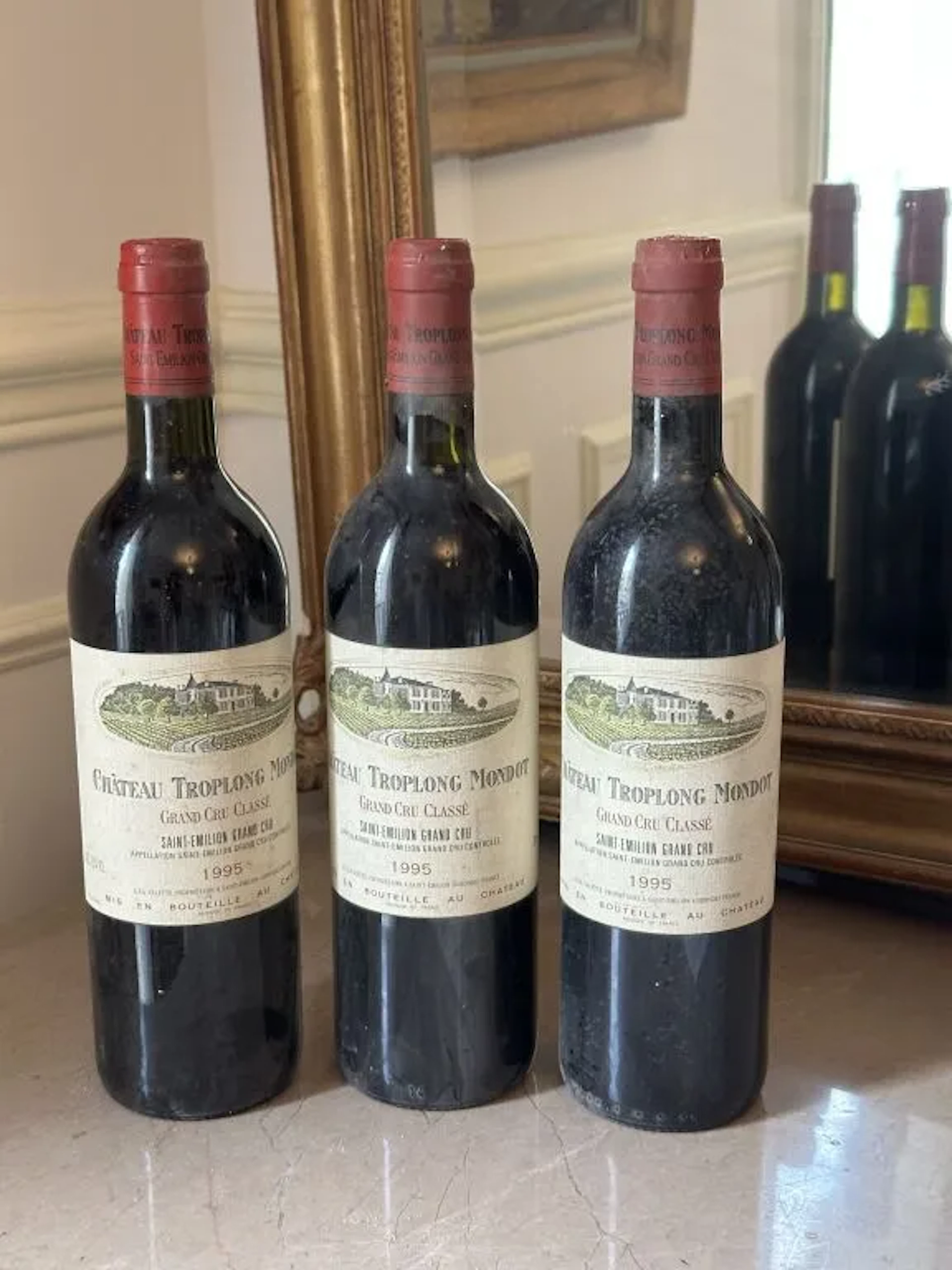 SAINT-EMILION Grand Cru Classé 1995 - Château Troplong Mondot. Labels