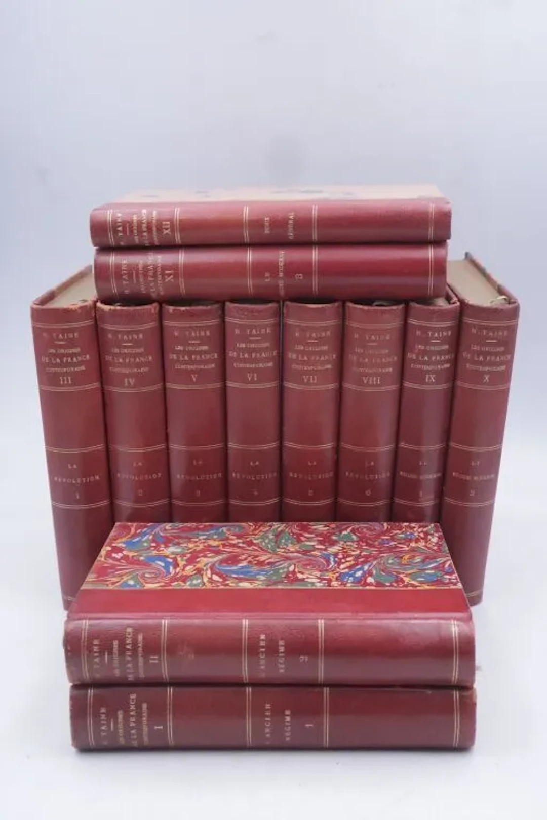 TAINE, Hippolyte. The Origins of Contemporary France. Paris, Hachette