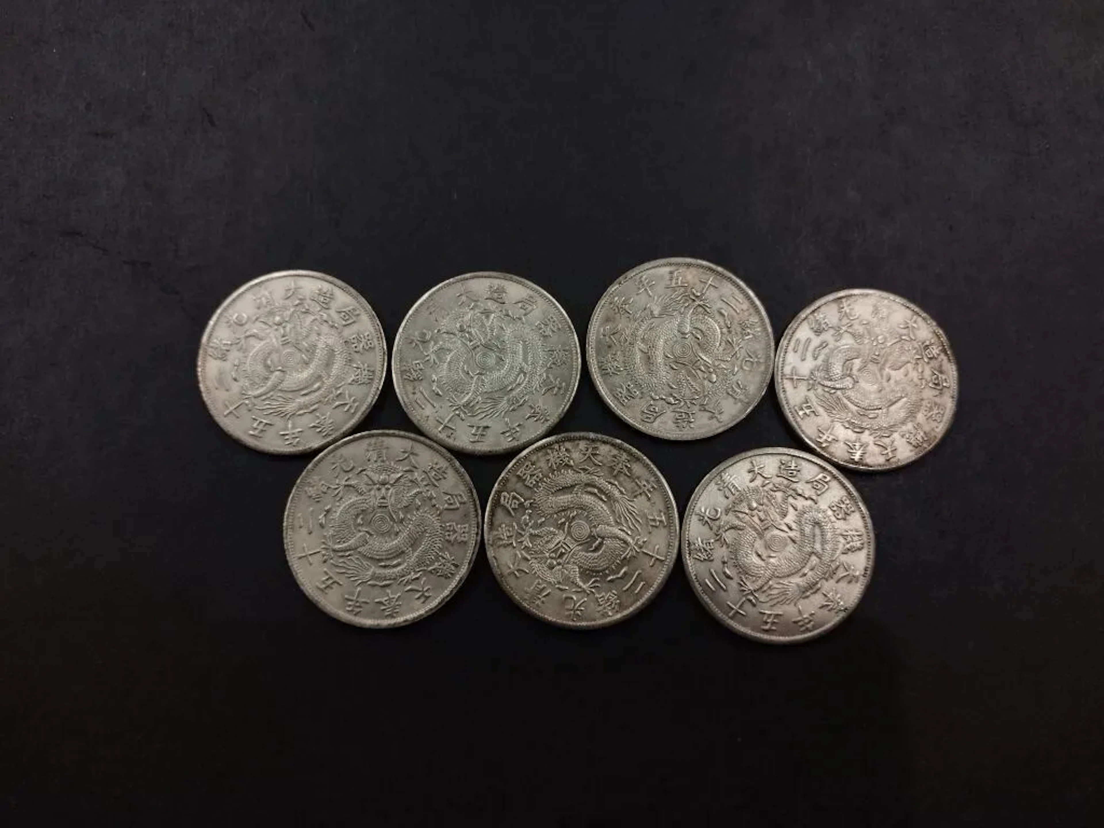 CHINA. Set of silver coin reproductions 890‰ including: - 18 x Yuan