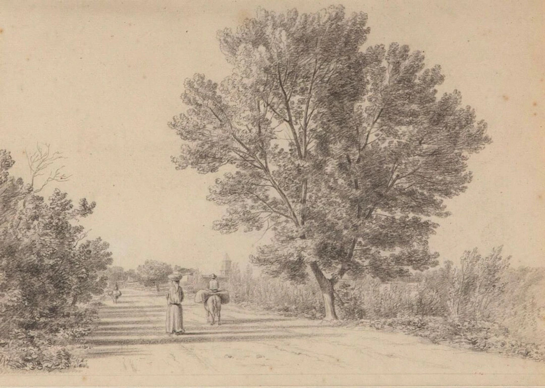 Attributed to Antoine Félix BOISSELIER (1790–1857). Peasants on the