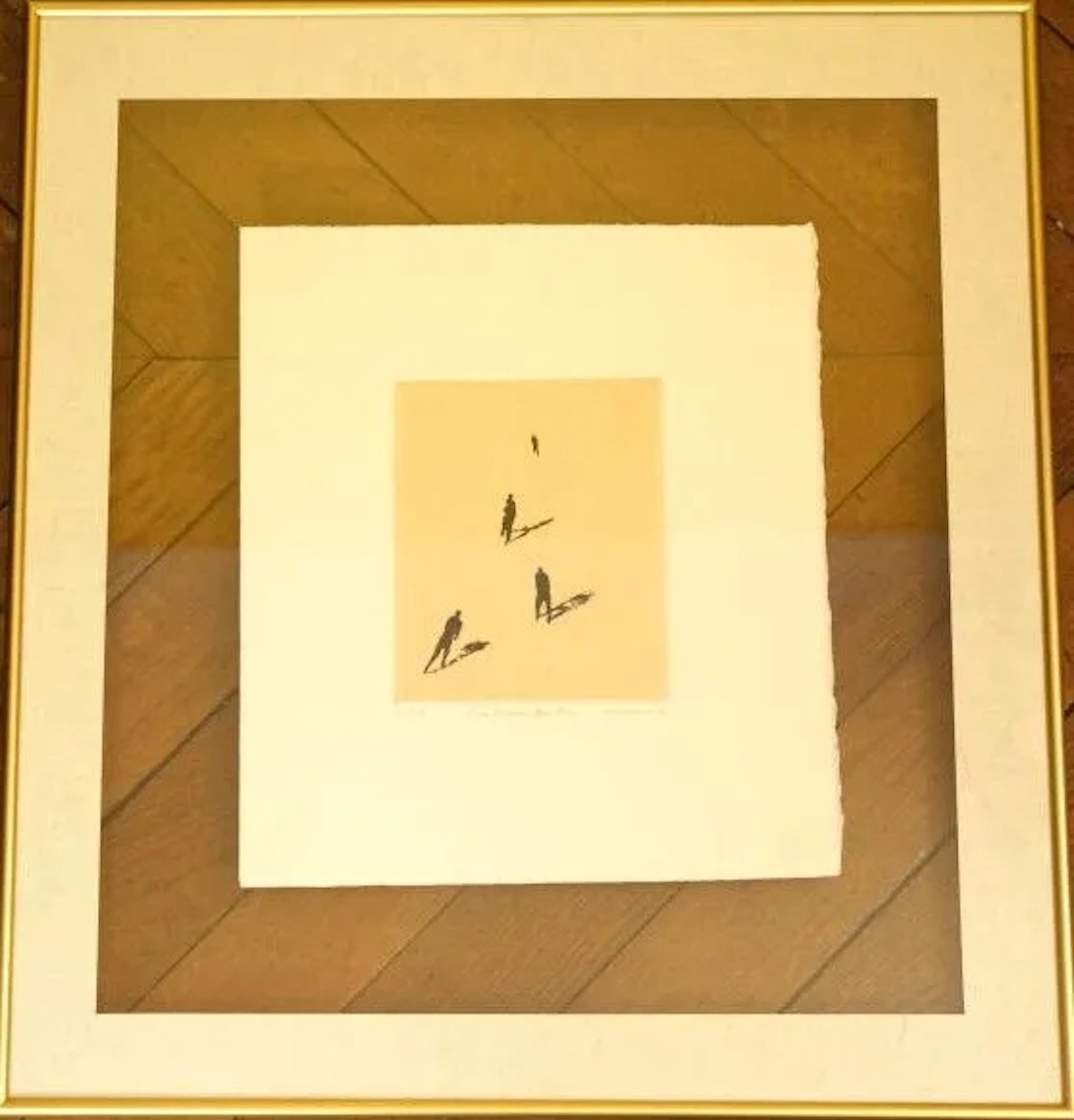 Jean SOLOMBRE (born in 1948) In the Same Direction, 1993 Lithograph.
