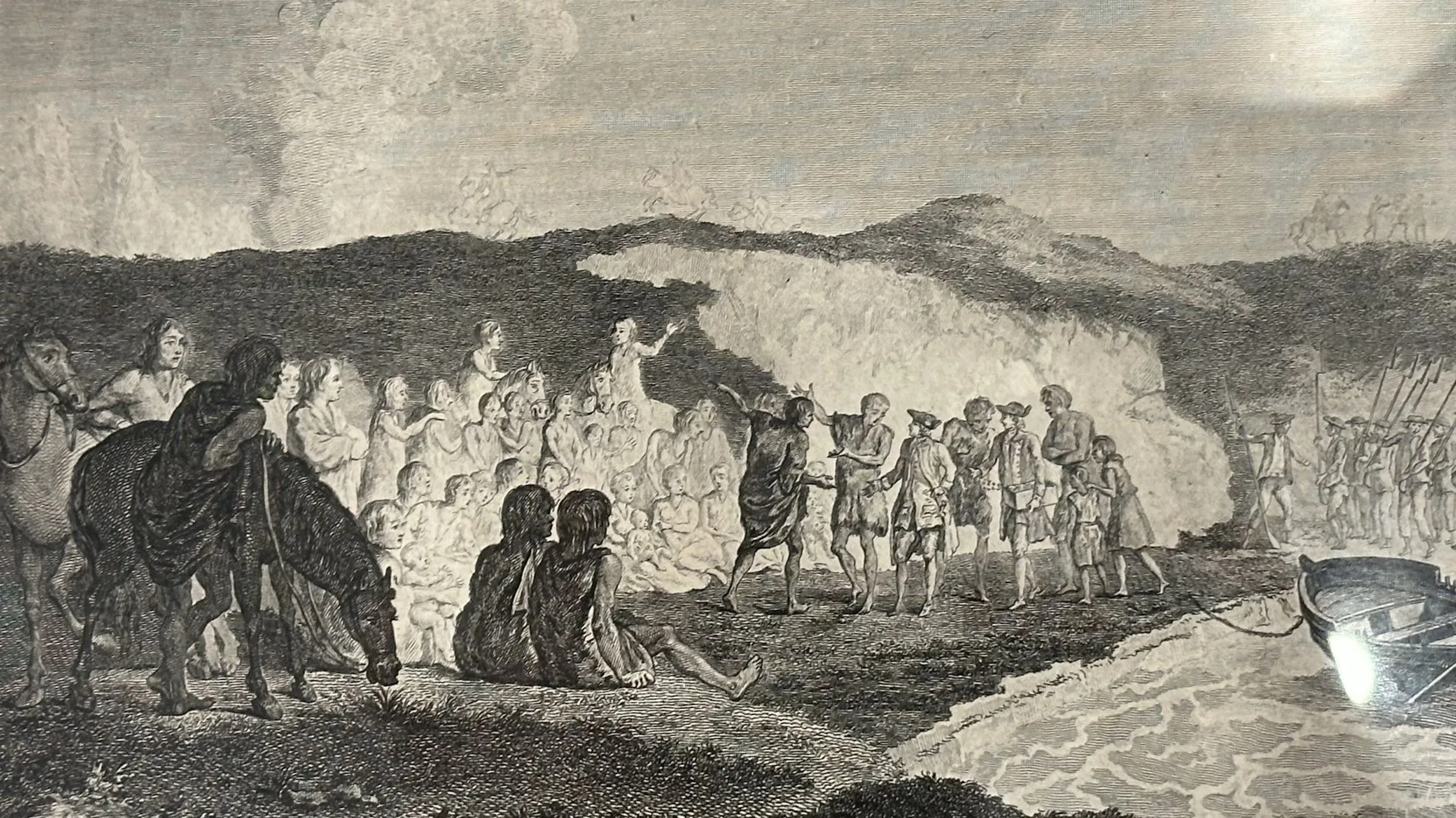 AMERICA - PATAGONIA. "Commodore BYRON's Meeting with the PATAGONS."