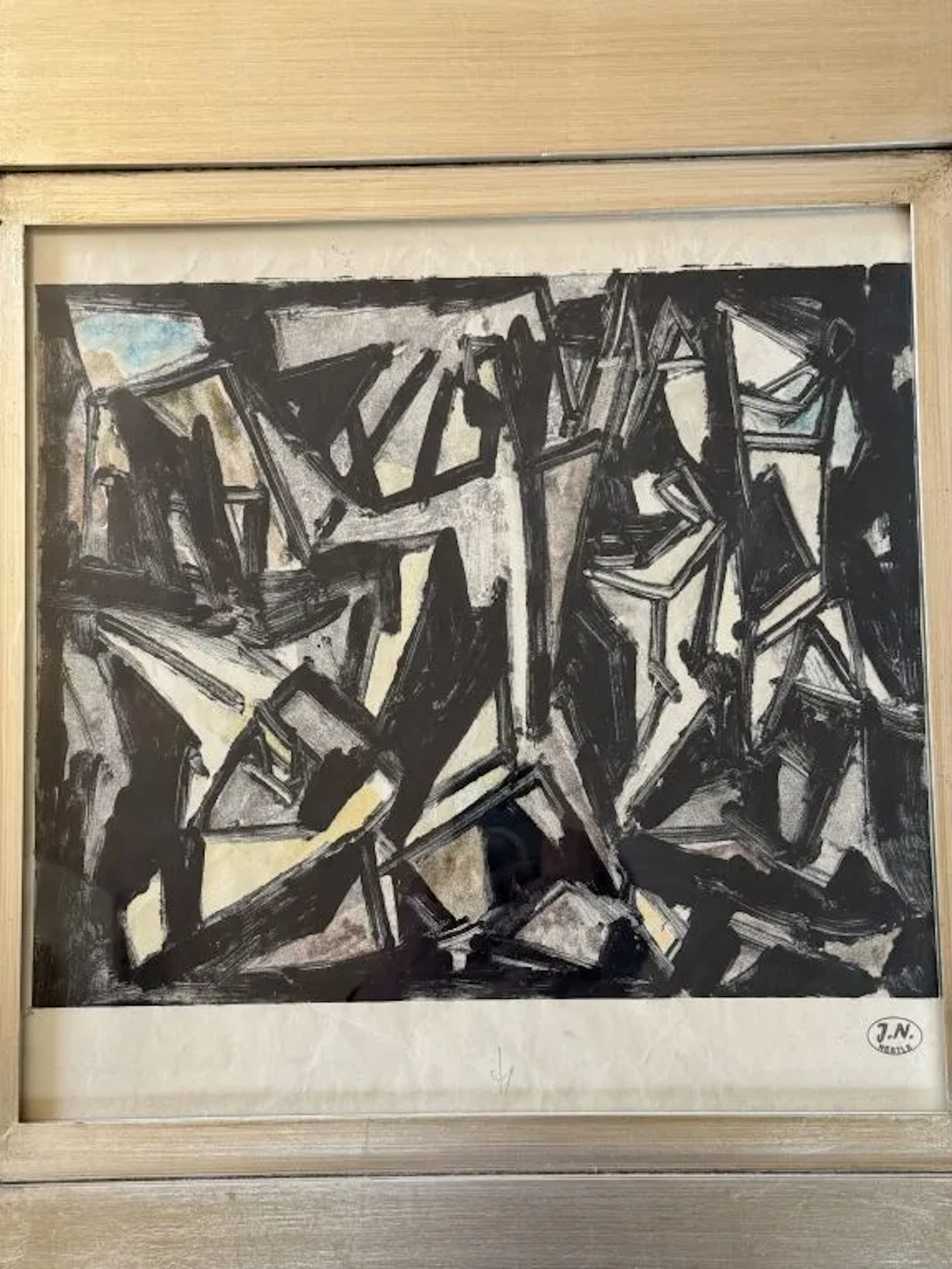 Jacques NESTLÉ (1907–1991). Abstract composition. Color lithograph