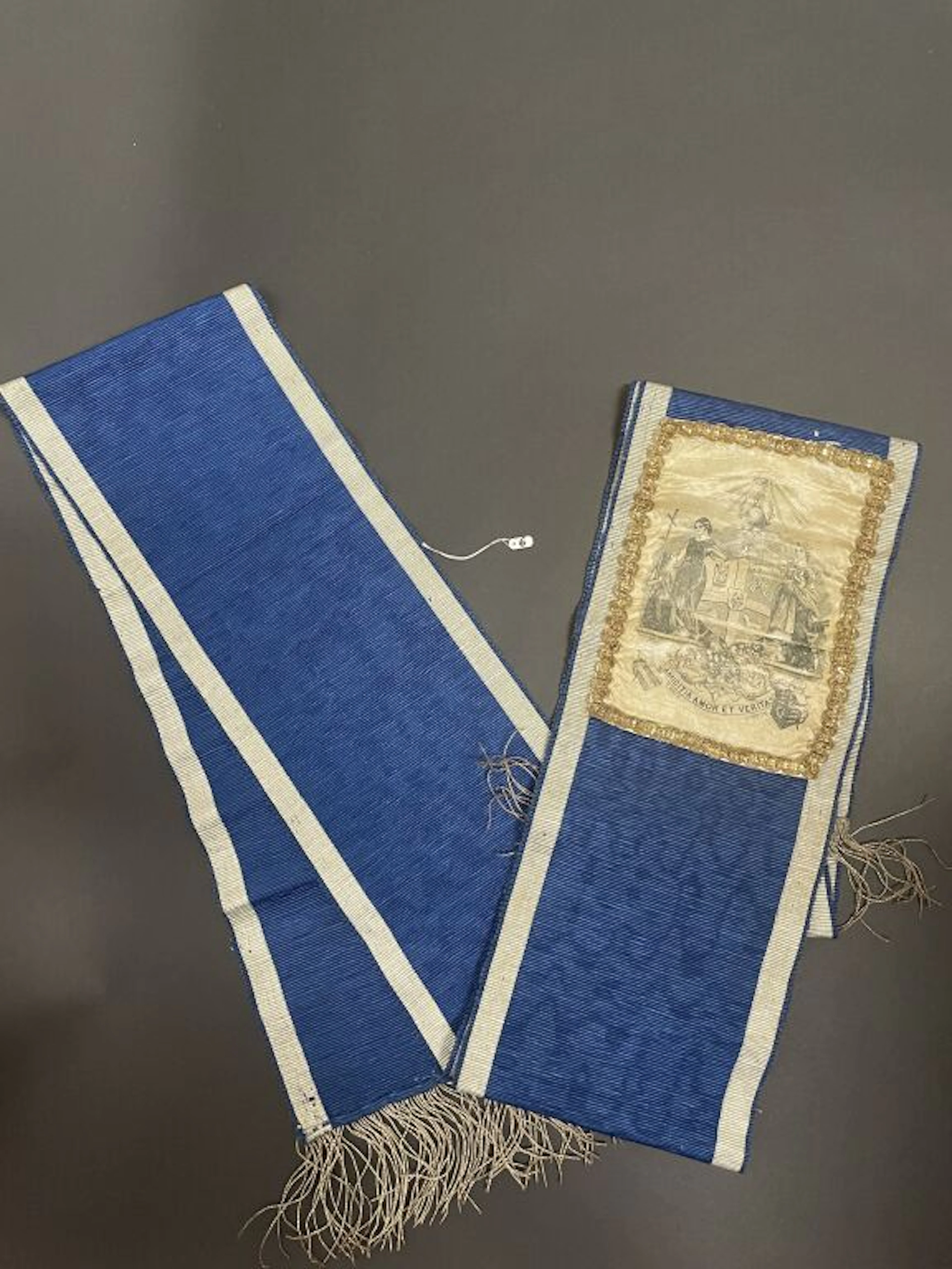 Oddfellows Lodge. 2 scarves from the late 19th or early 20th century.